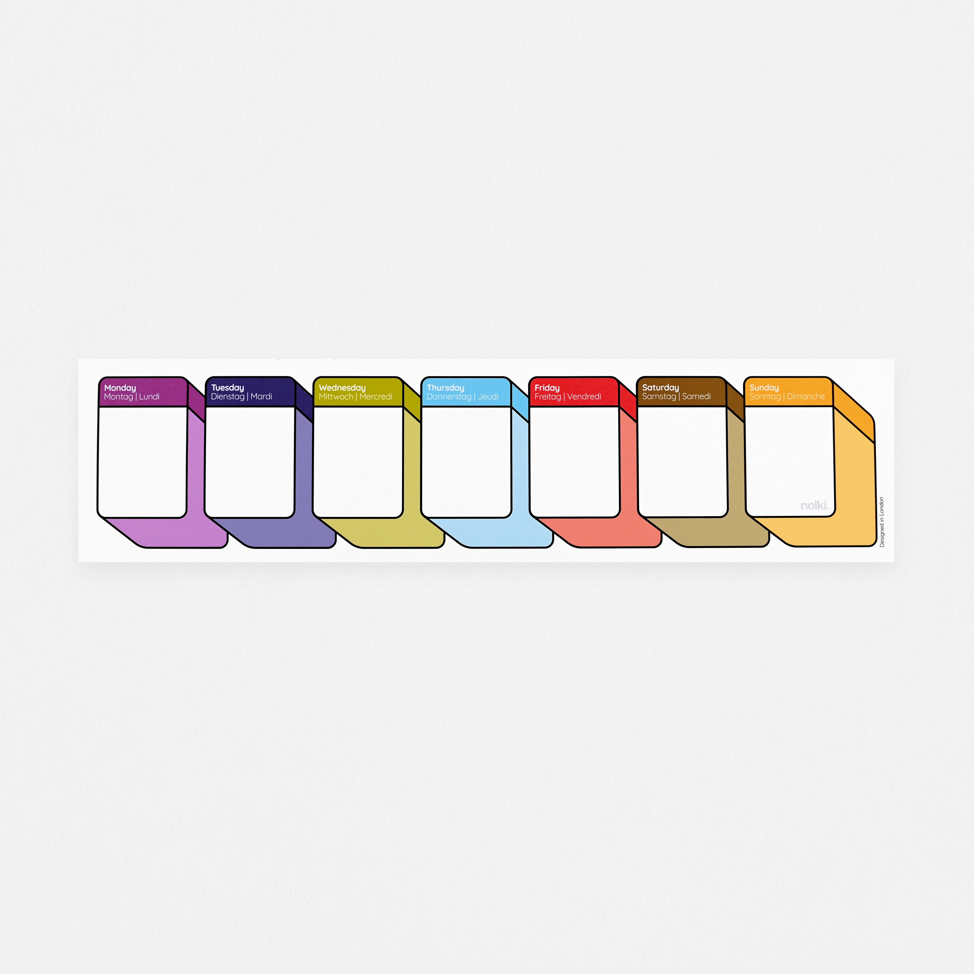 Nolki Mini Week Planner Blocki 