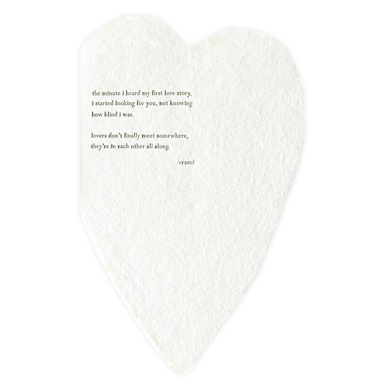 Rumi Handmade Paper Greeting Card