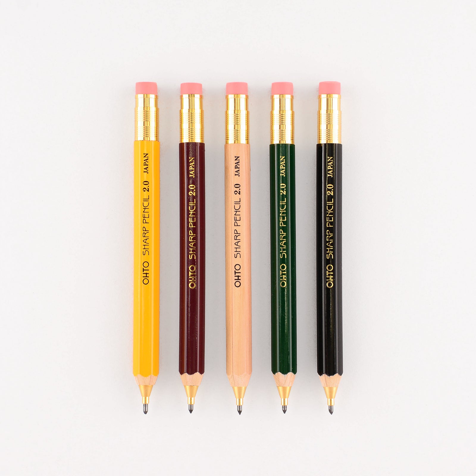 Ohto Wooden Mechanical Pencil 2.0 mm | 5 colors