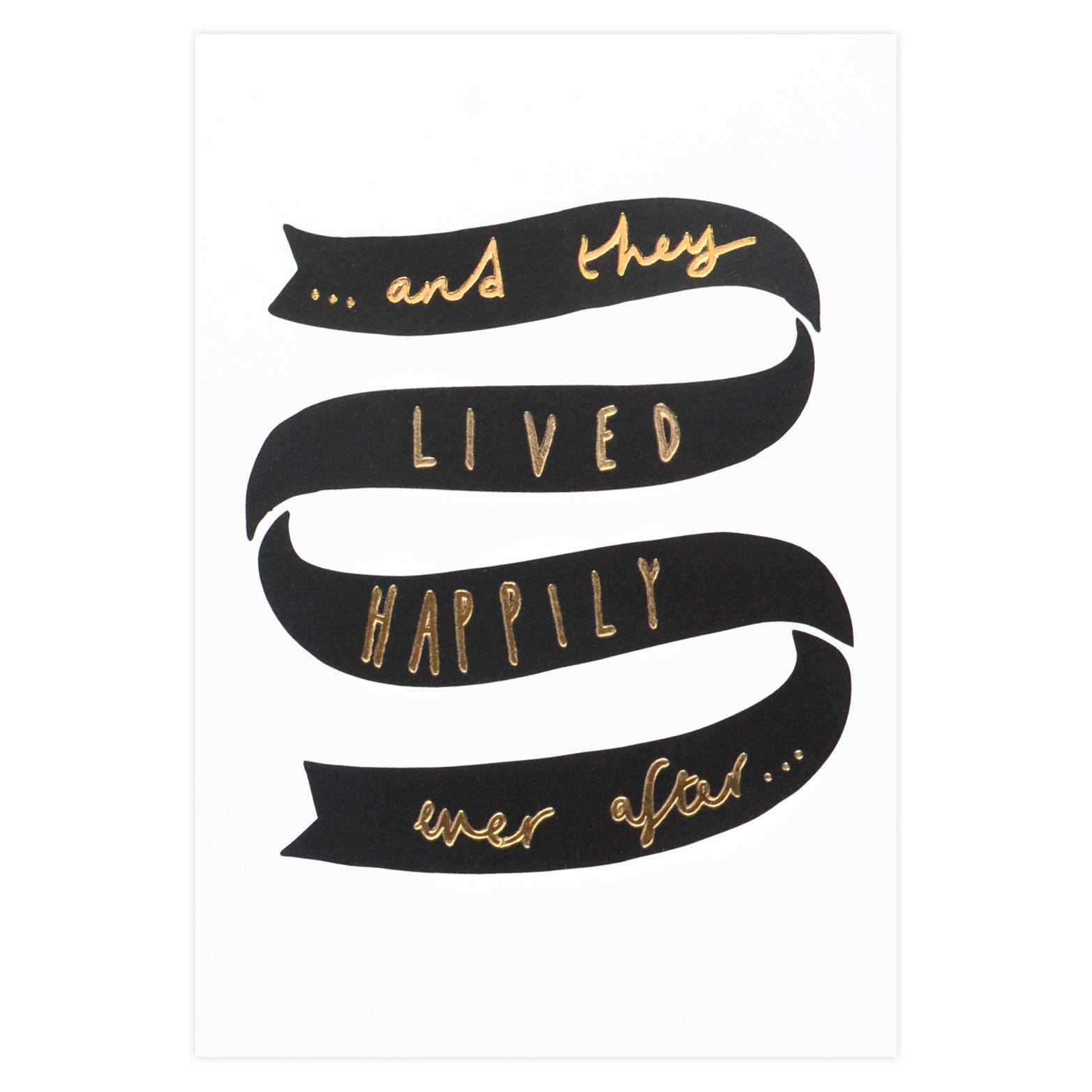 Old English Company Happily Ever After Wedding Card 