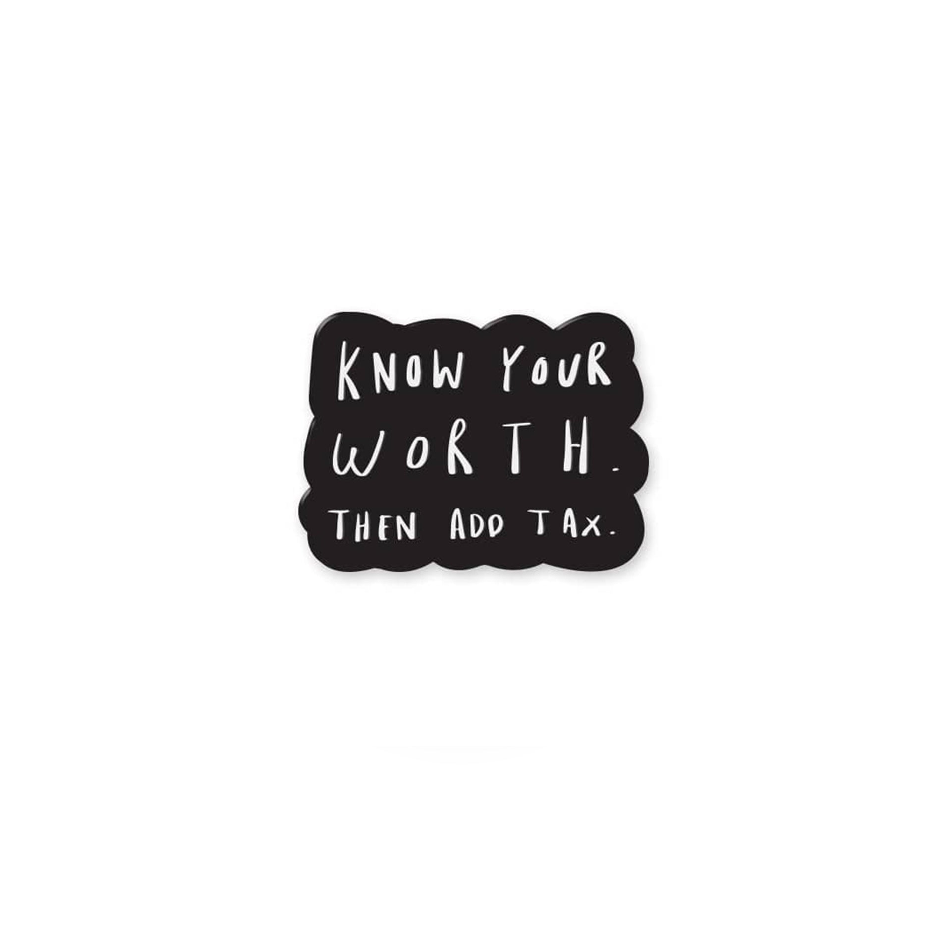 Old English Company Know Your Worth Enamel Pin 