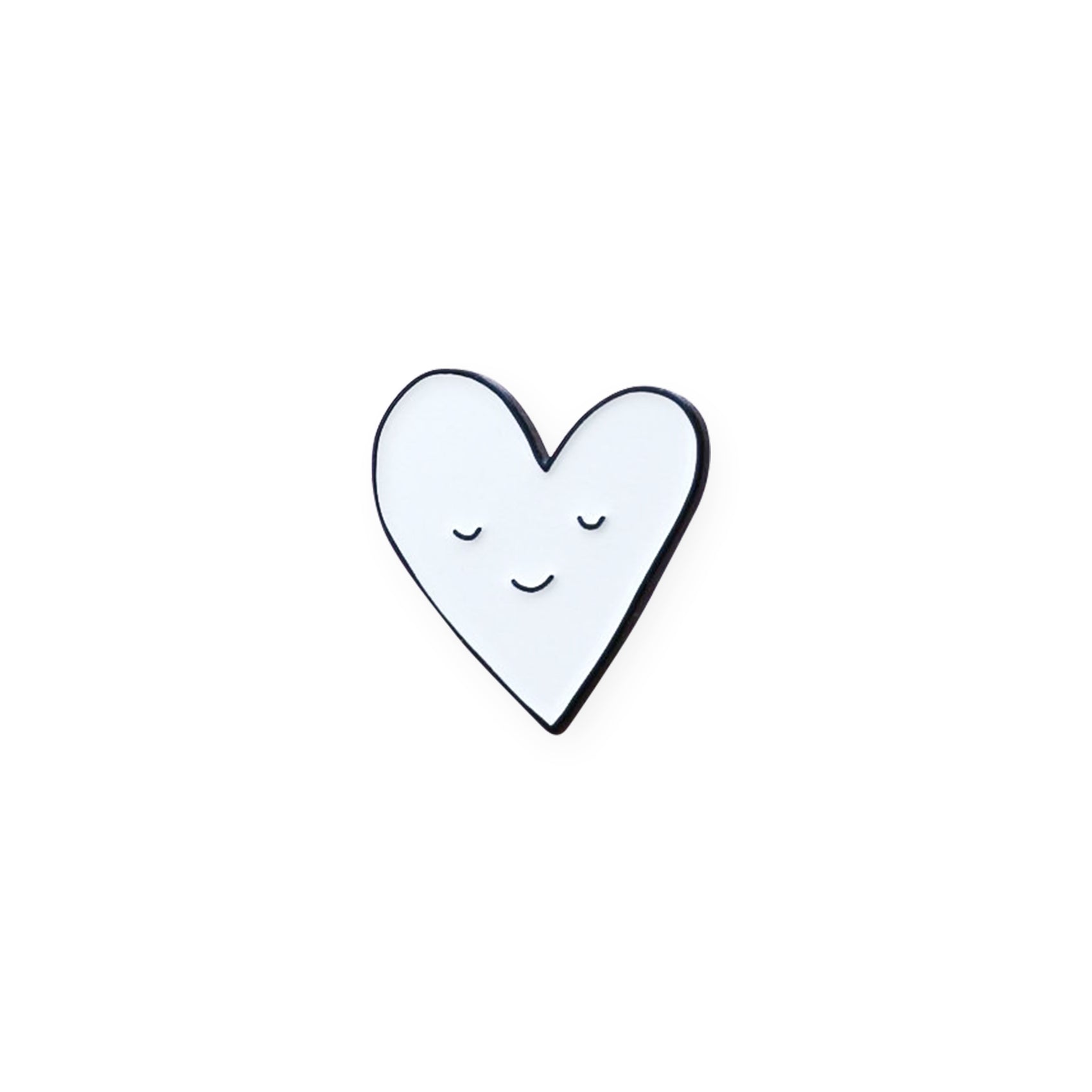 Smiling Heart Enamel Pin