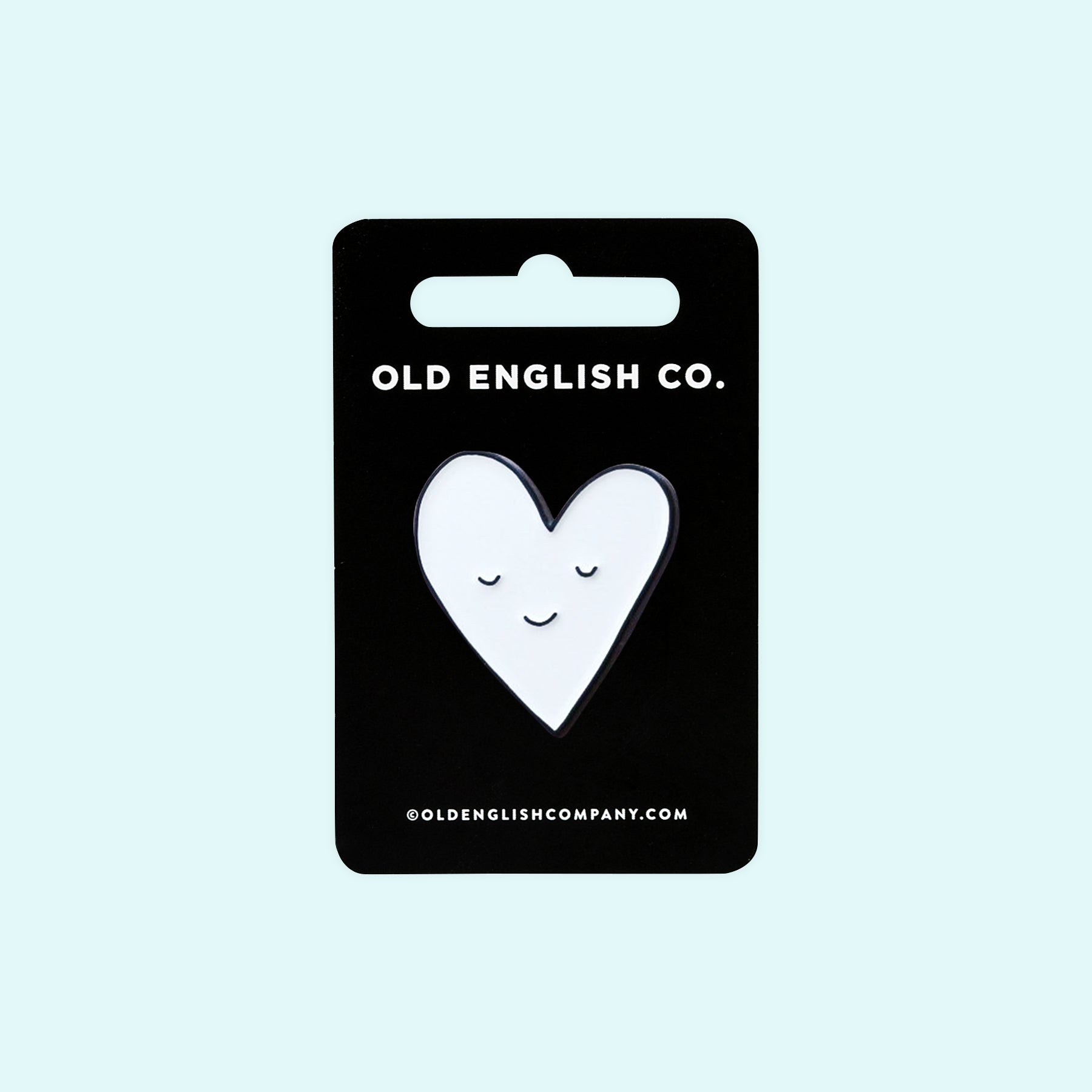 Old English Company Smiling Heart Enamel Pin 