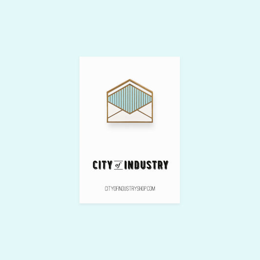 City Of Industry Envelope Enamel Pin 