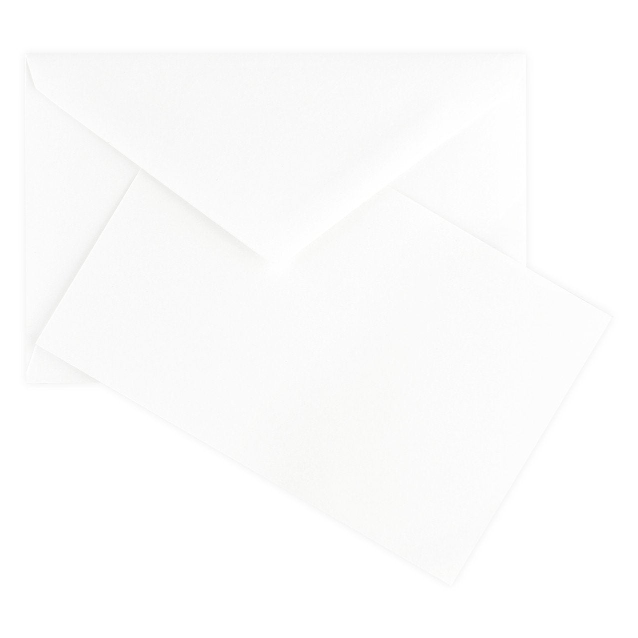 Crown Mill Color Vellum Finish Flat Note Cards Boxed White 