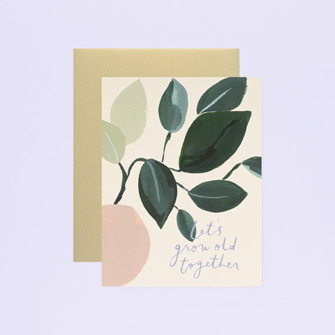 Our Heiday Let's Grow Old Together Greeting Card 