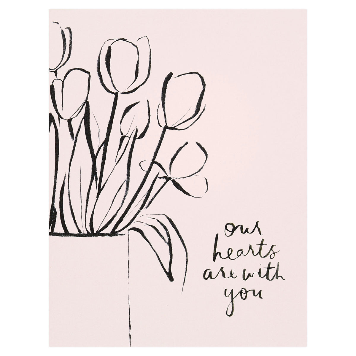 Our Heiday Our Hearts Are With You Greeting Card 