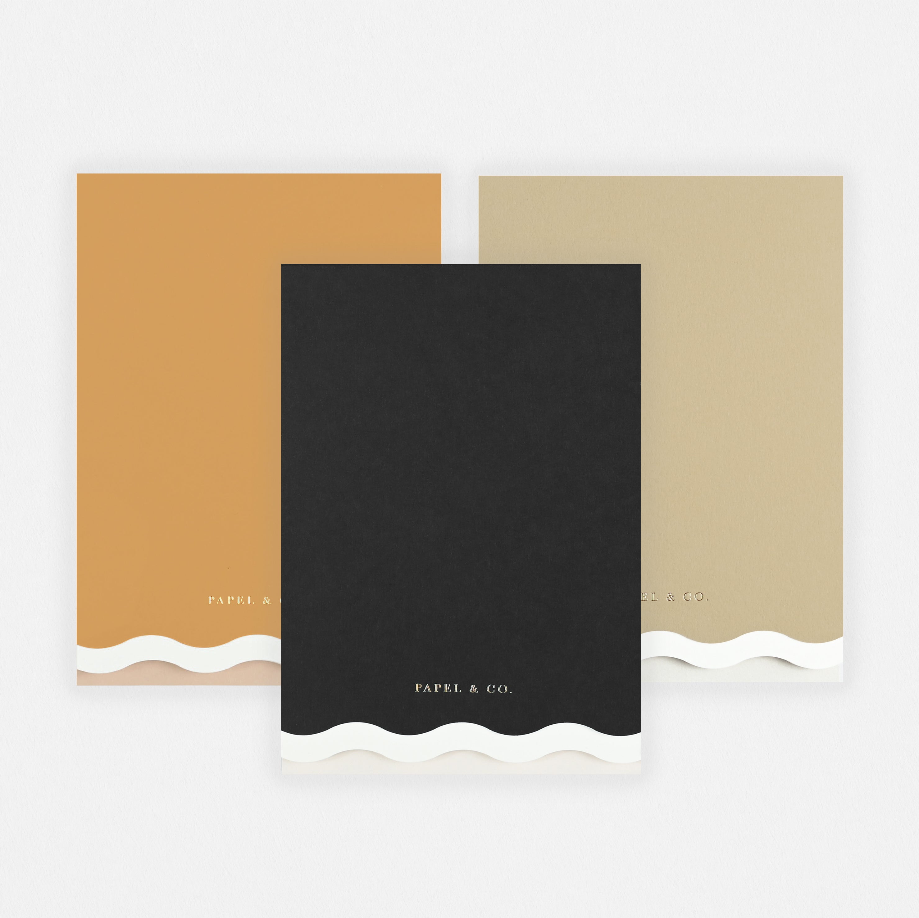 Papel & Co. Ripple Notepad | Mustard, Black Or Moss 