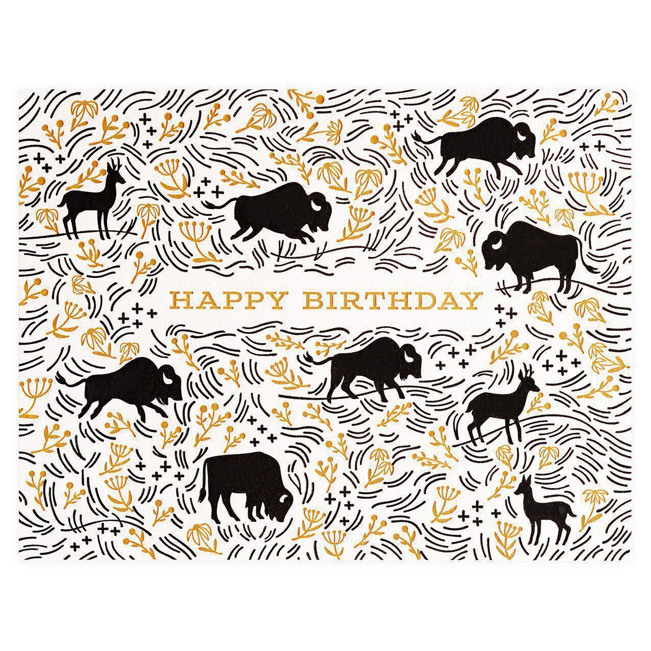 Paper Parasol Press Prairie Birthday Greeting Card 