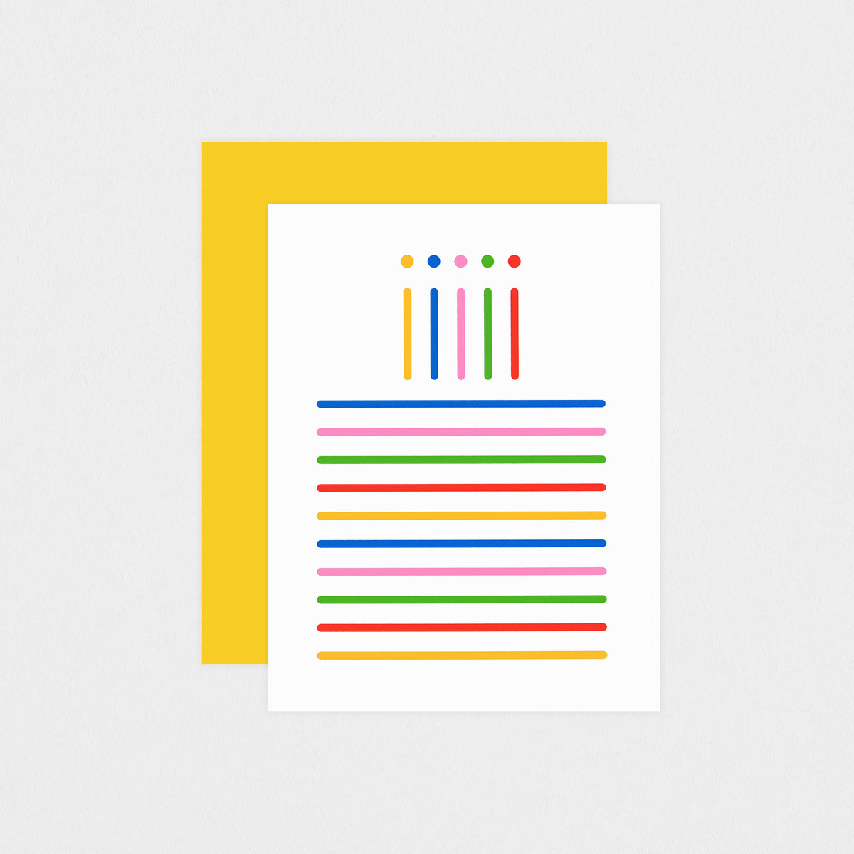 paper&stuff Birthday Cake Greeting Card 