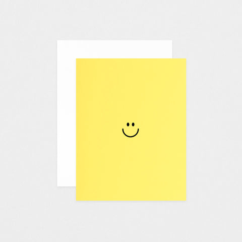Paper And Stuff Smiley Face Greeting Card 