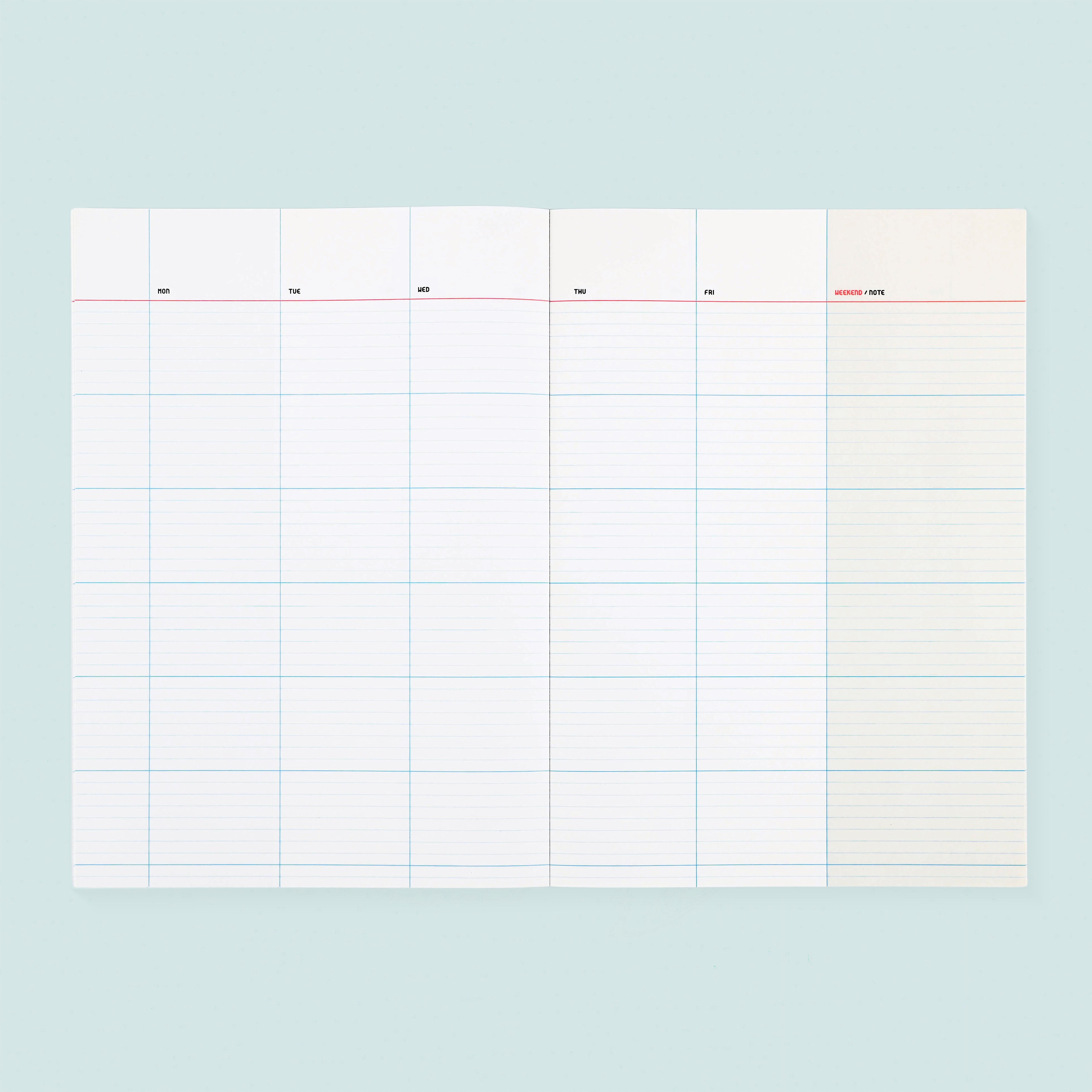 Paperways Large Monthly Planner Undated Coral Red 