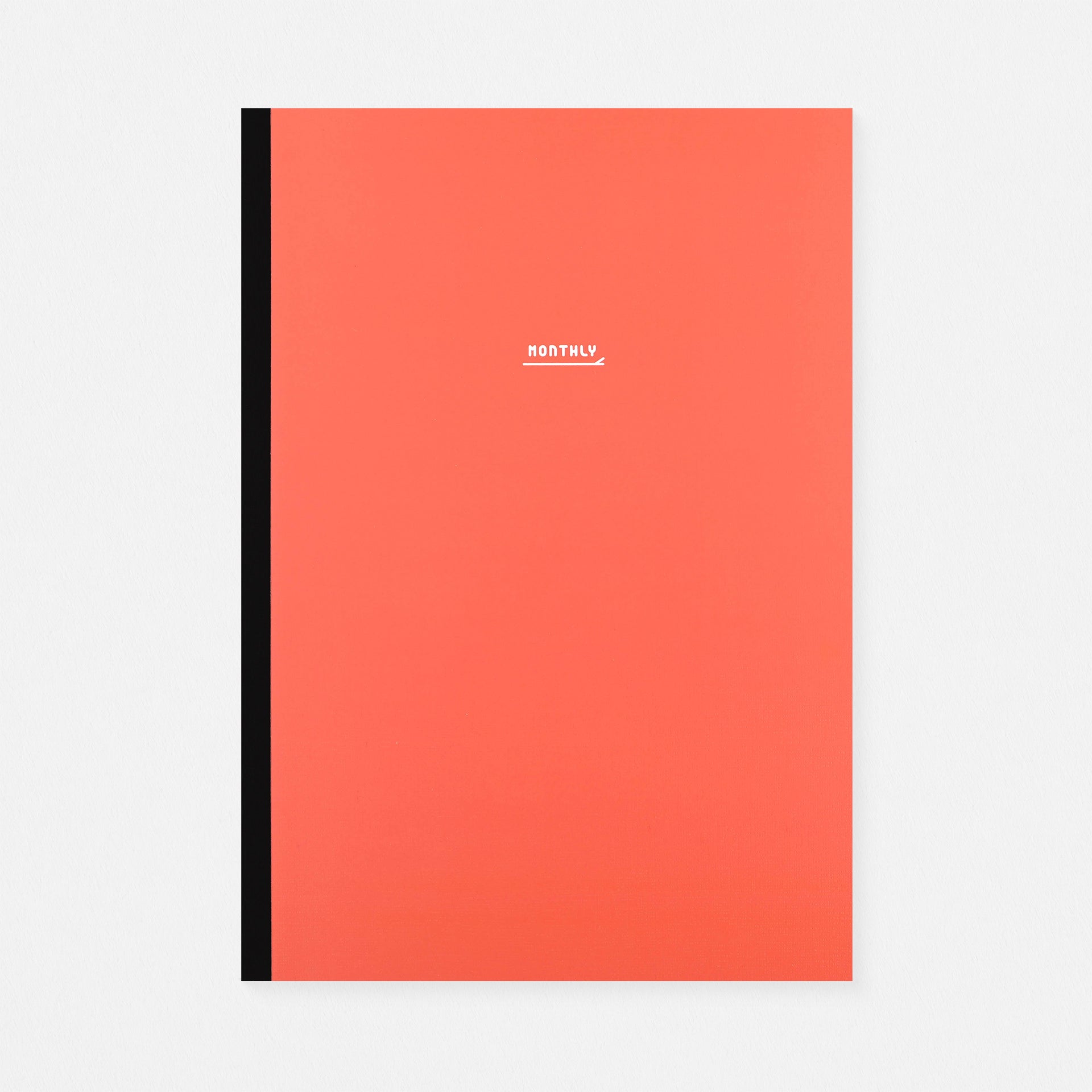 Paperways Large Monthly Planner Undated Coral Red 