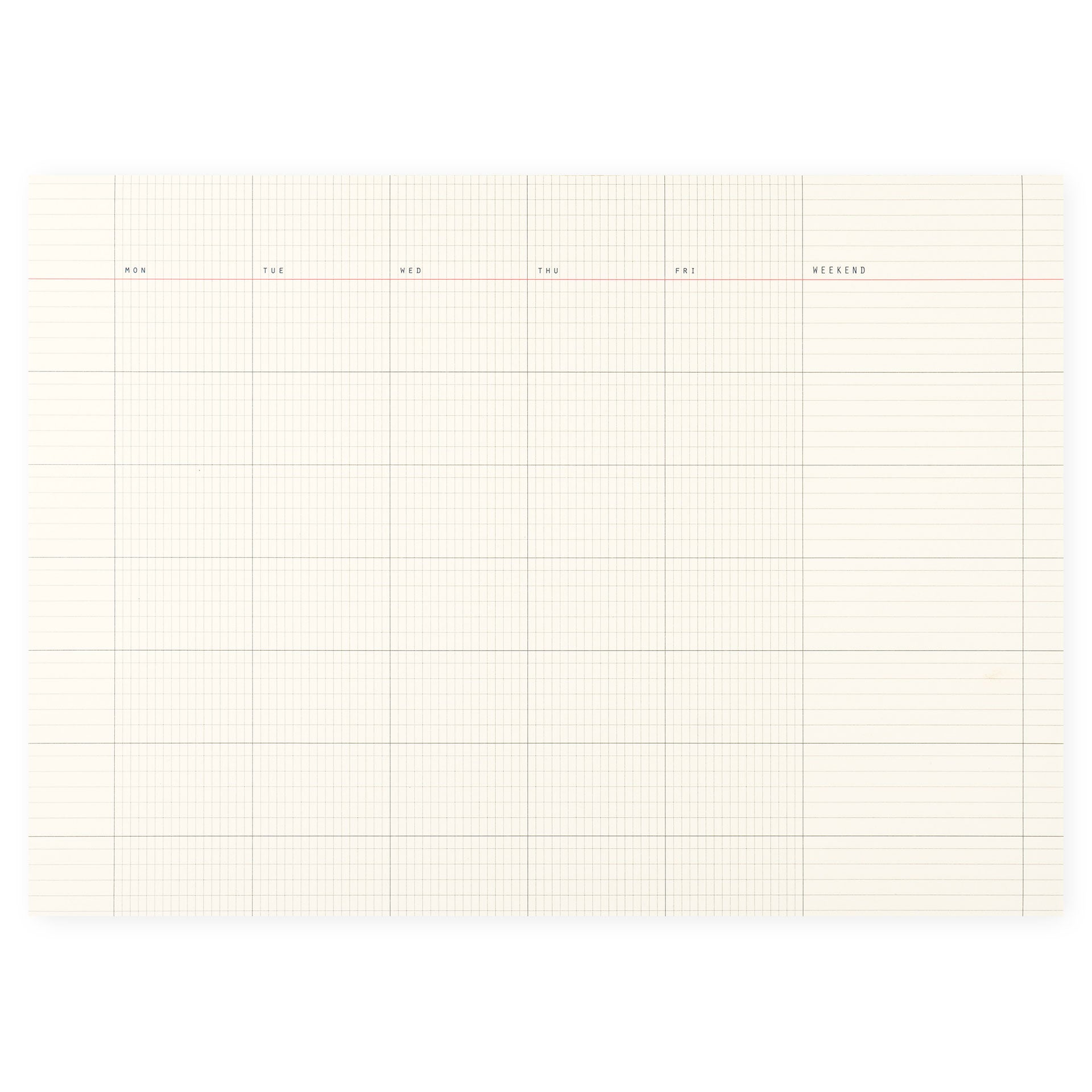 Paperways Desk Notepad Monthly 01 A4 