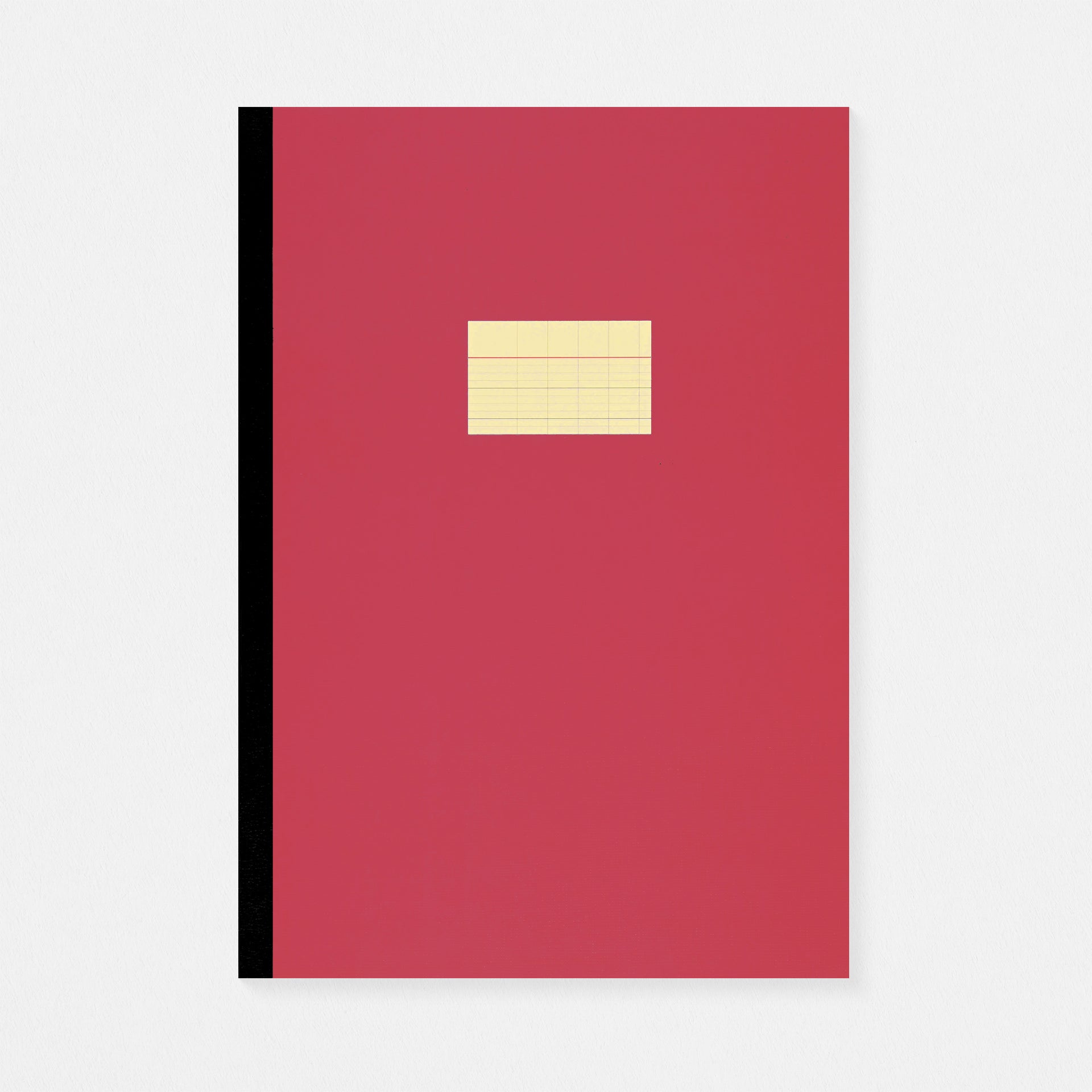Paperways Large Notebook French Grid Crimson Red 