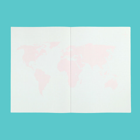Notebook Paperworld Paperways Large Notebook Small World Grid