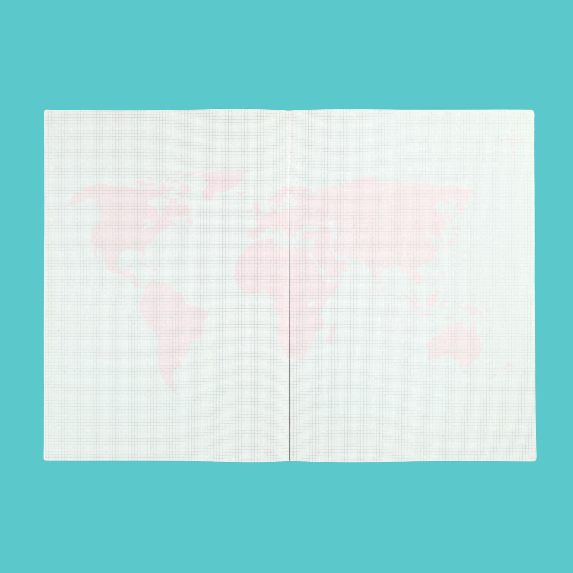 Paperways Large Notebook Small World Grid 