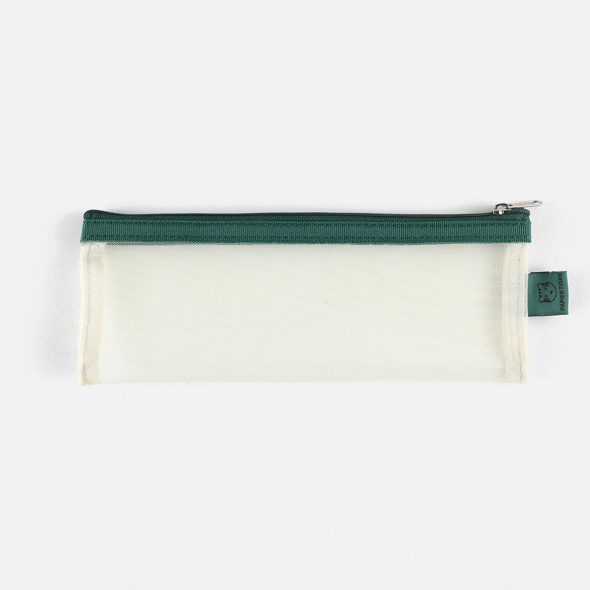 Papier Tigre Mesh Pencil Case Cream 