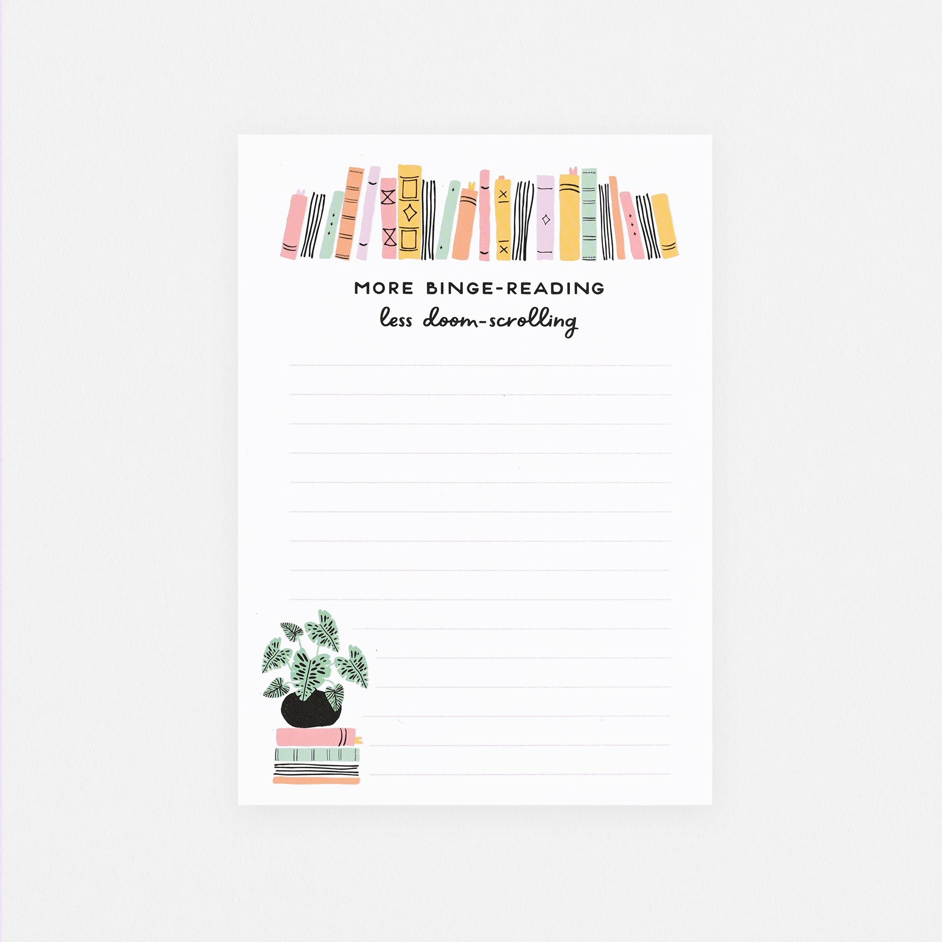 Party Of One Paper More Binge Reading Notepad 
