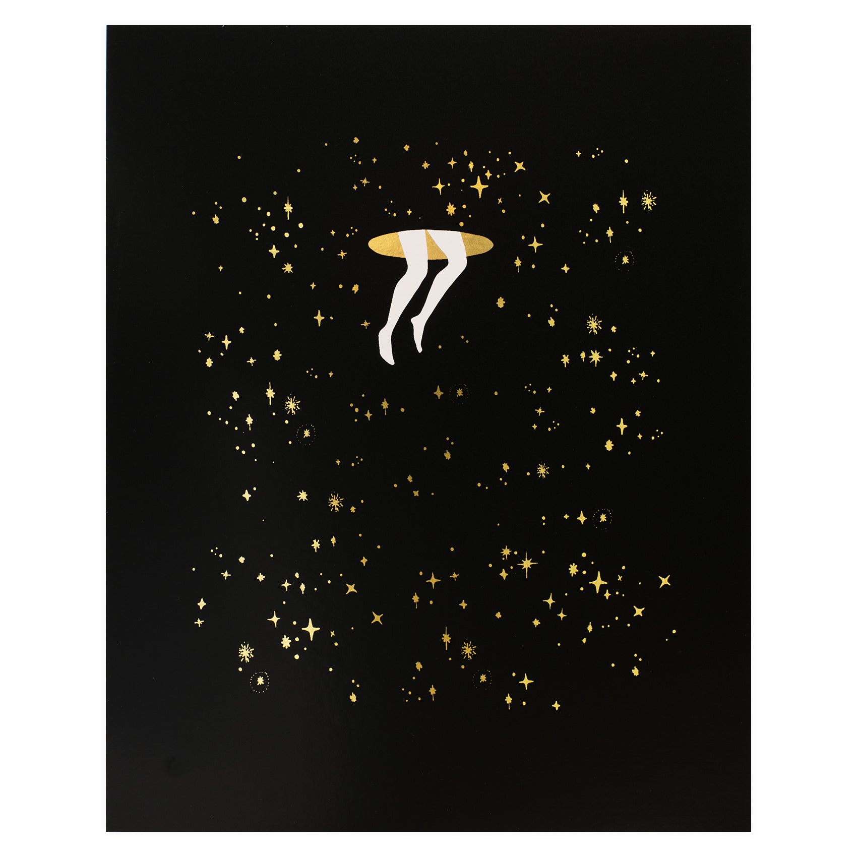 Party of One Paper Portal Gold Foil Print 
