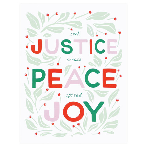 Party Of One Paper Justice Christmas Cards Boxed or Single 