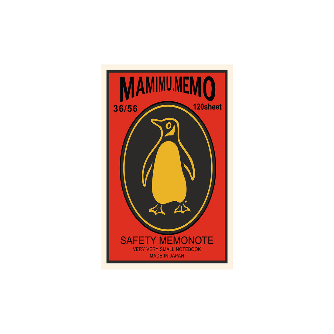 Shunkoen Mamimu American Vintage Matchbox Design Mini Memo Notebook | Ten Designs Penguin