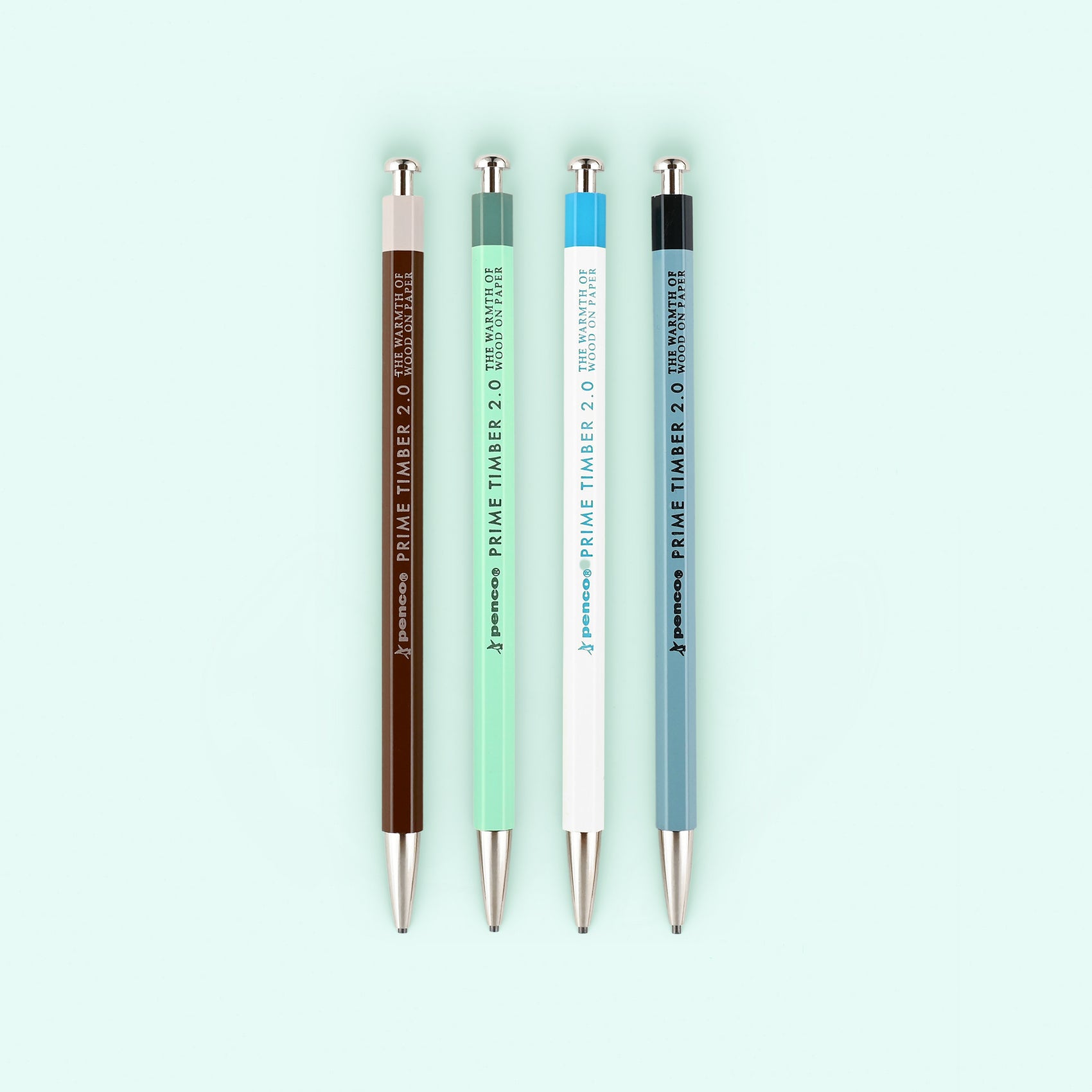 Hightide Penco Prime Timber 2.0 MM Mechanical Pencil | Brown, Mint, White Or Blue 