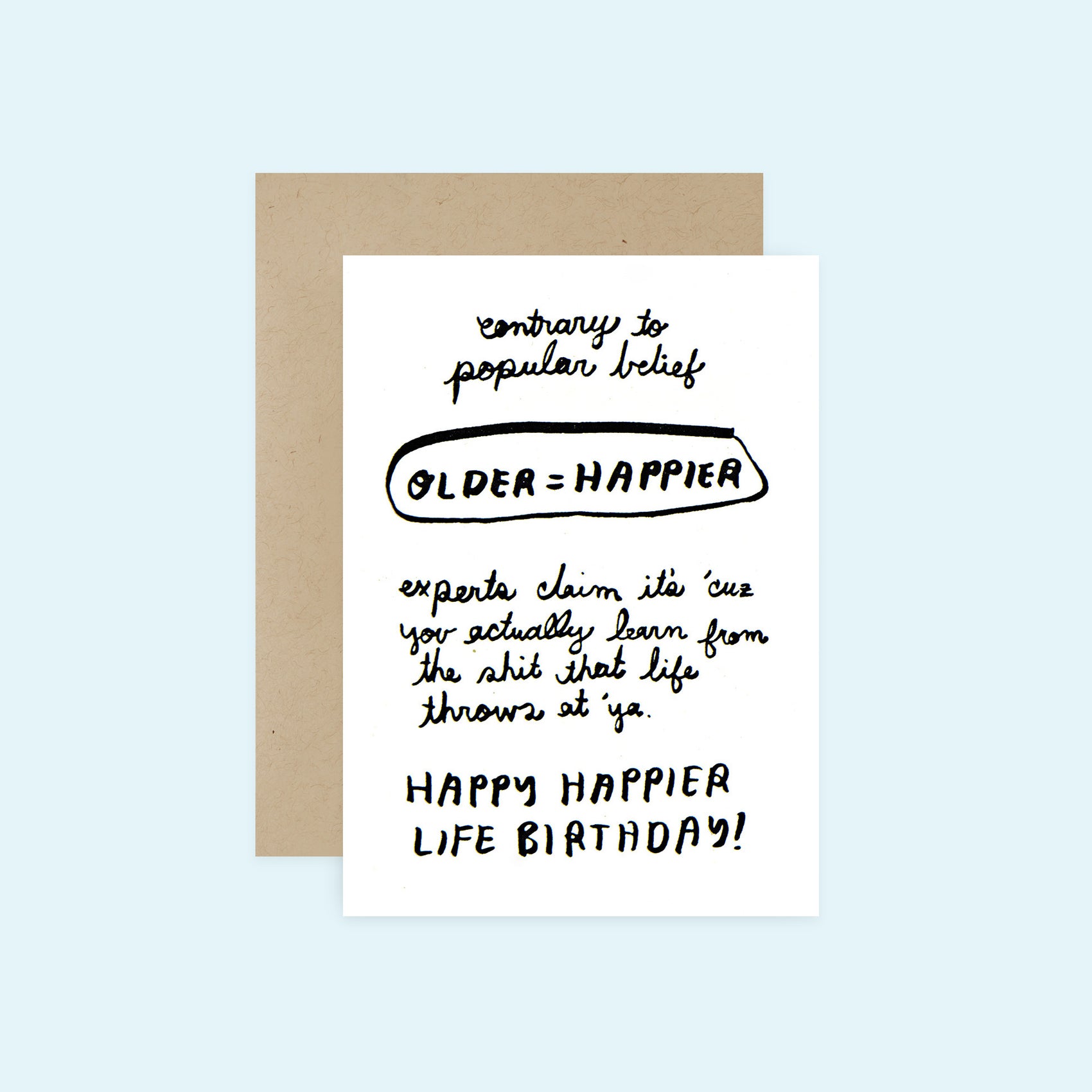 Happy Life Birthday Card