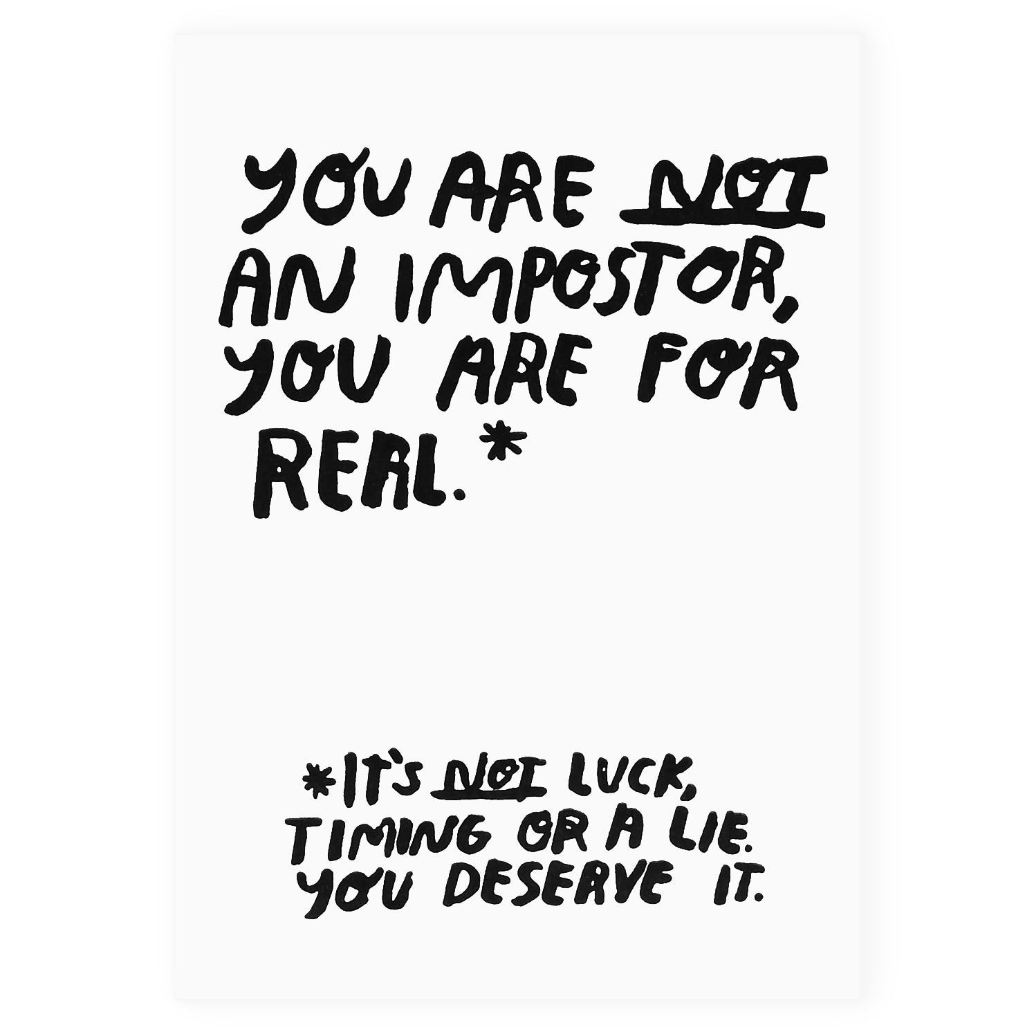 People I've Loved Impostor Greeting Card 