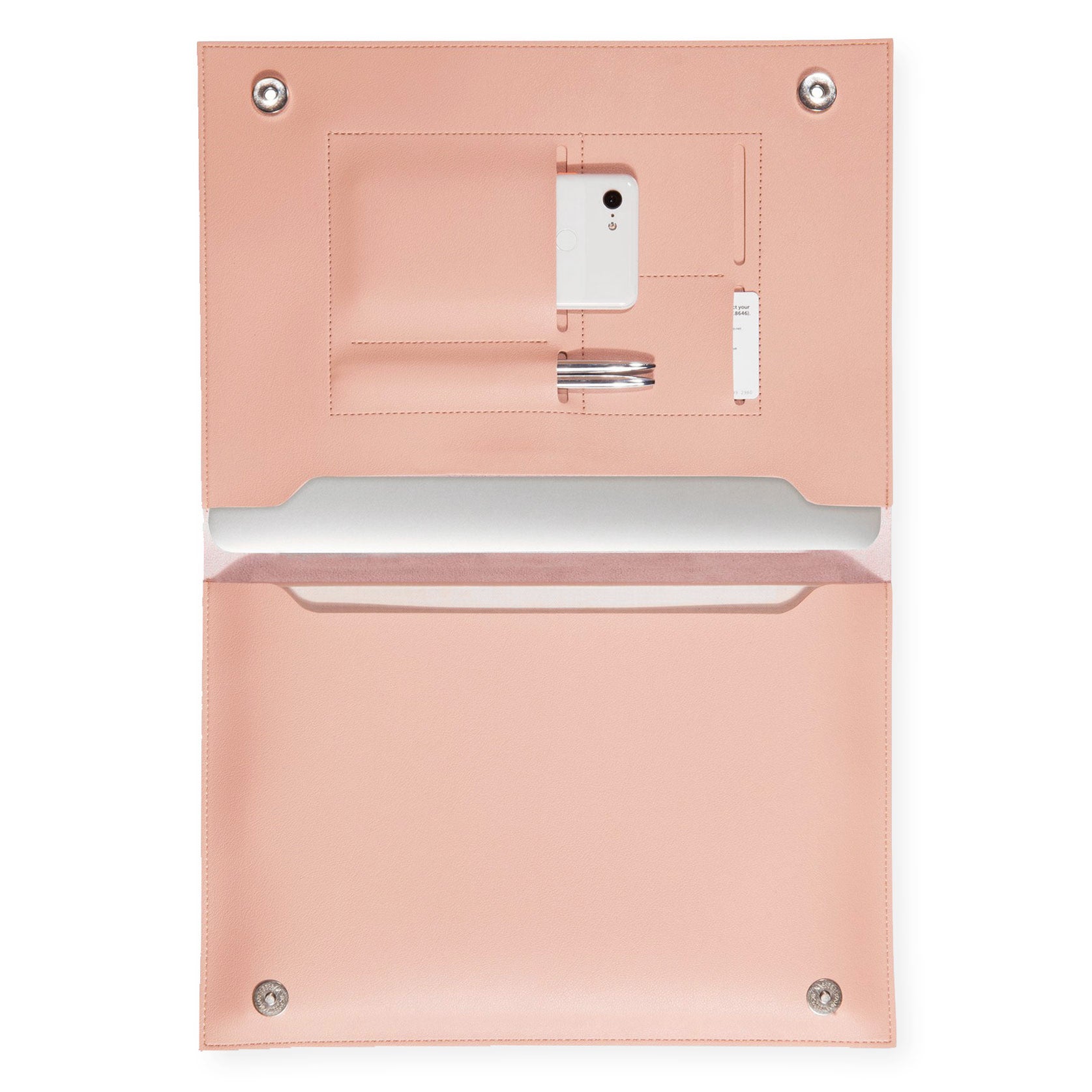 Poketo Poketo Large 13" Minimalist Folio Blush 