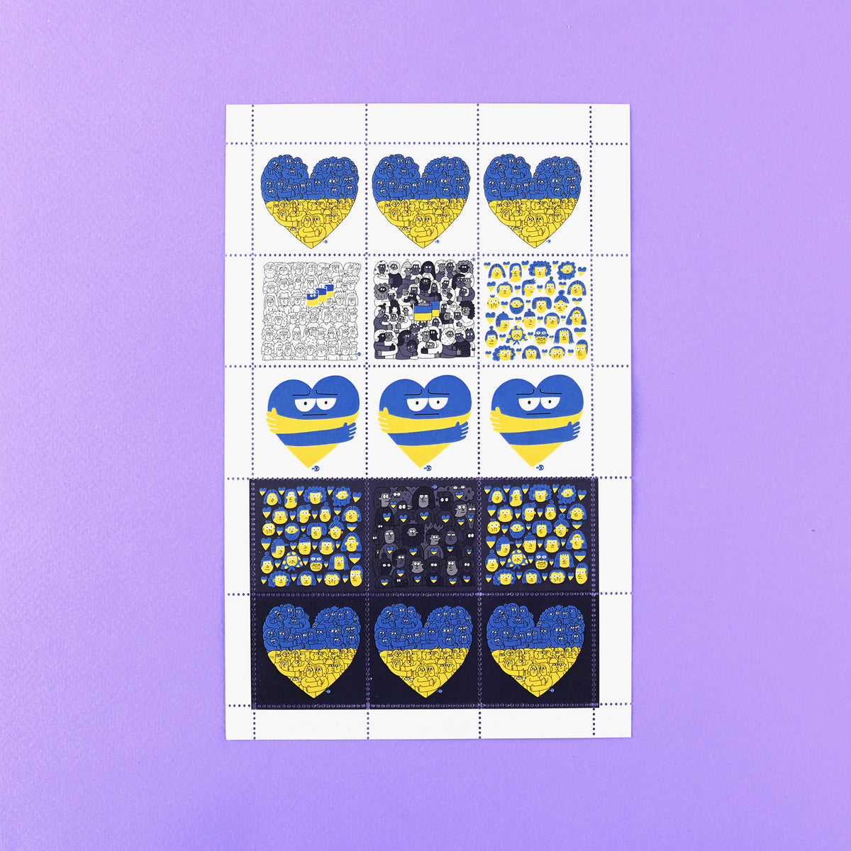 The Portland Stamp Company The Portland Stamp Company Ukraine Benefit Poster Stamps 