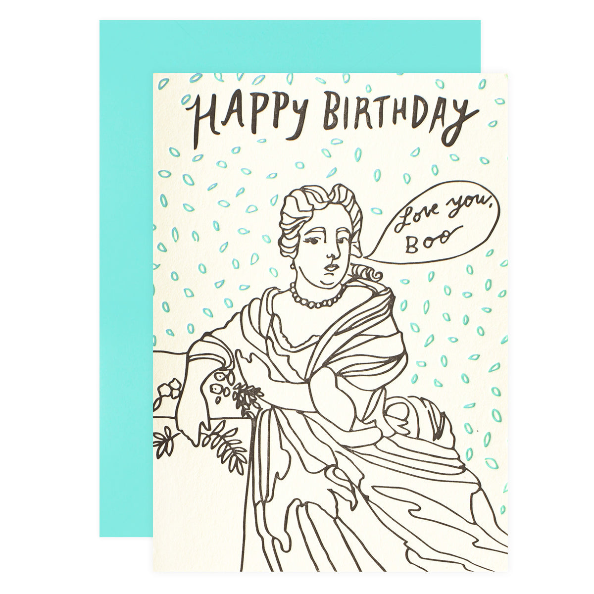 Wolf & Wren Press Portrait Birthday Card 
