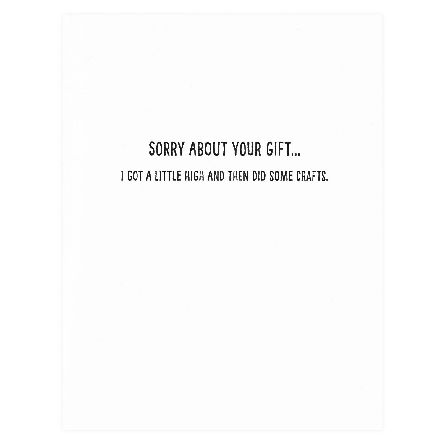 Null High Gift Greeting Card 