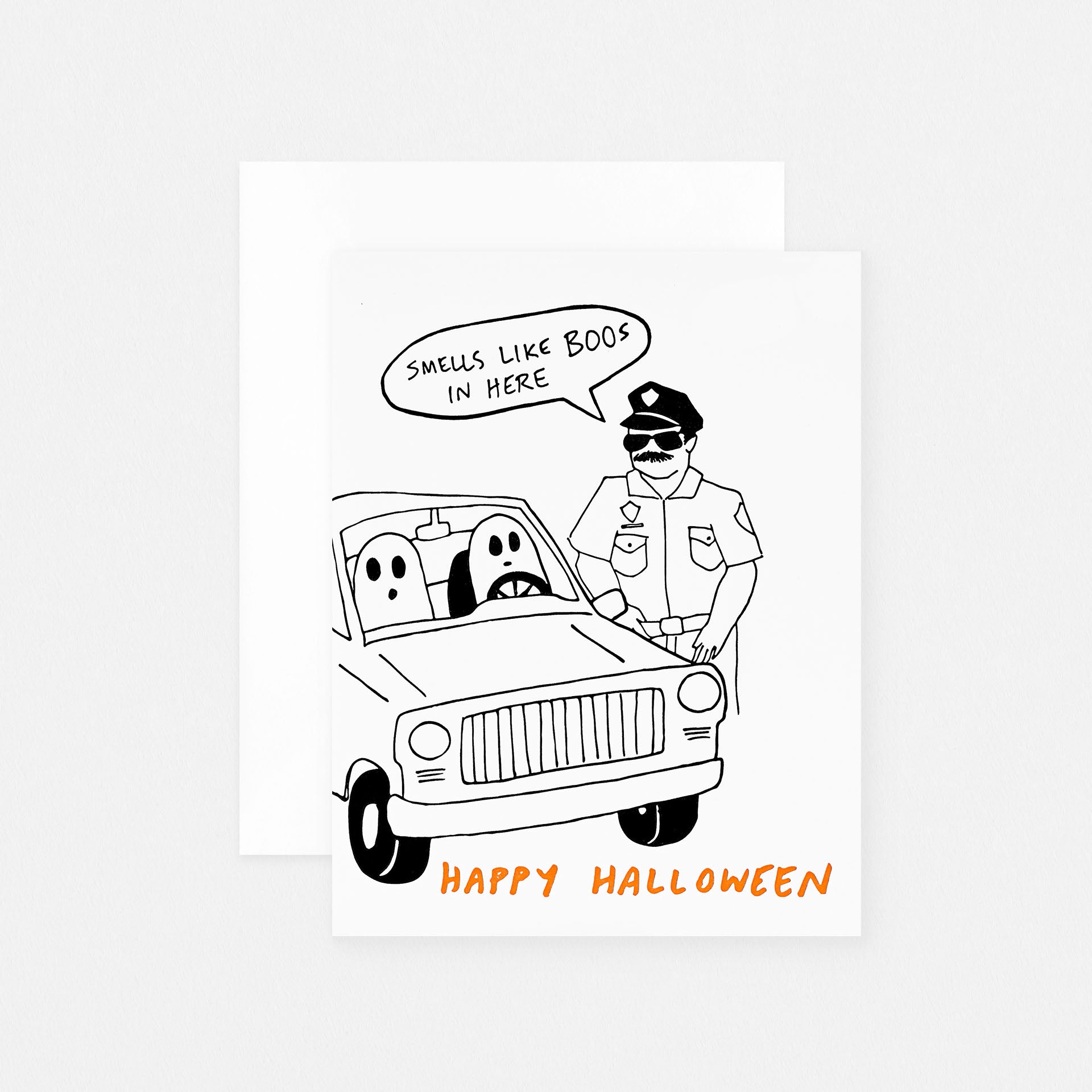 Power & Light Press Smells Like Boos Halloween Card 