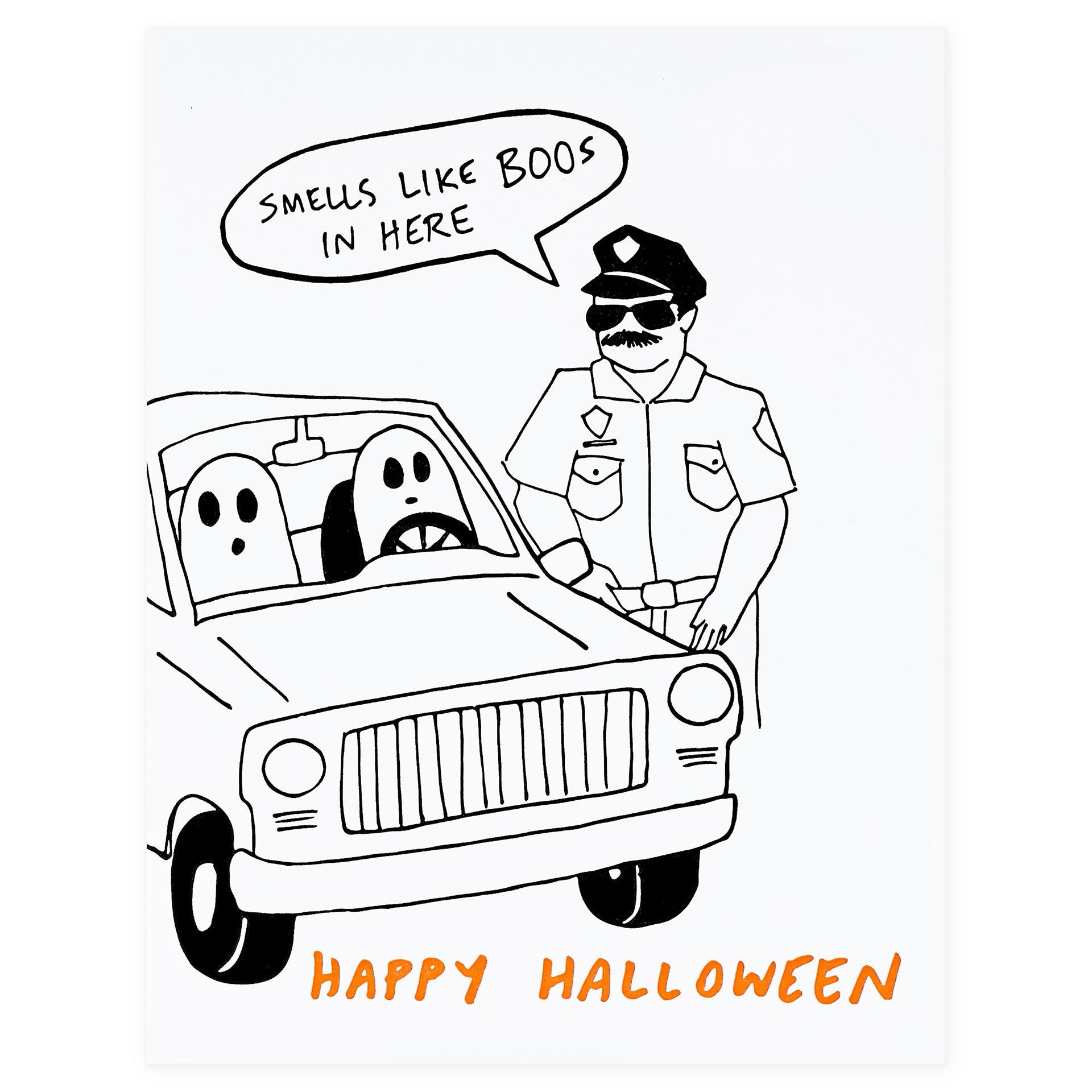 Power & Light Press Smells Like Boos Halloween Card 