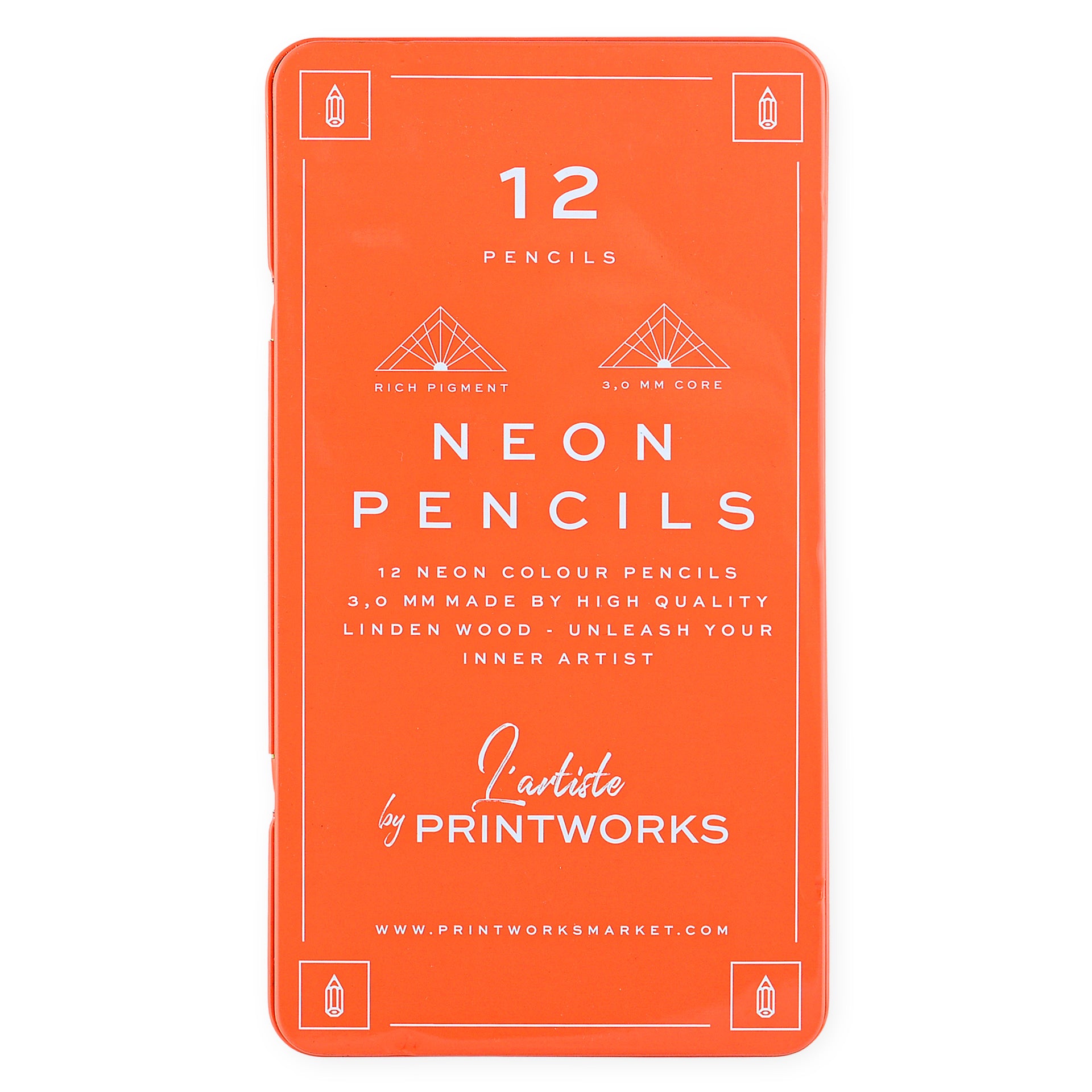 Printworks Printworks Neon Color Pencils Set of Twelve 