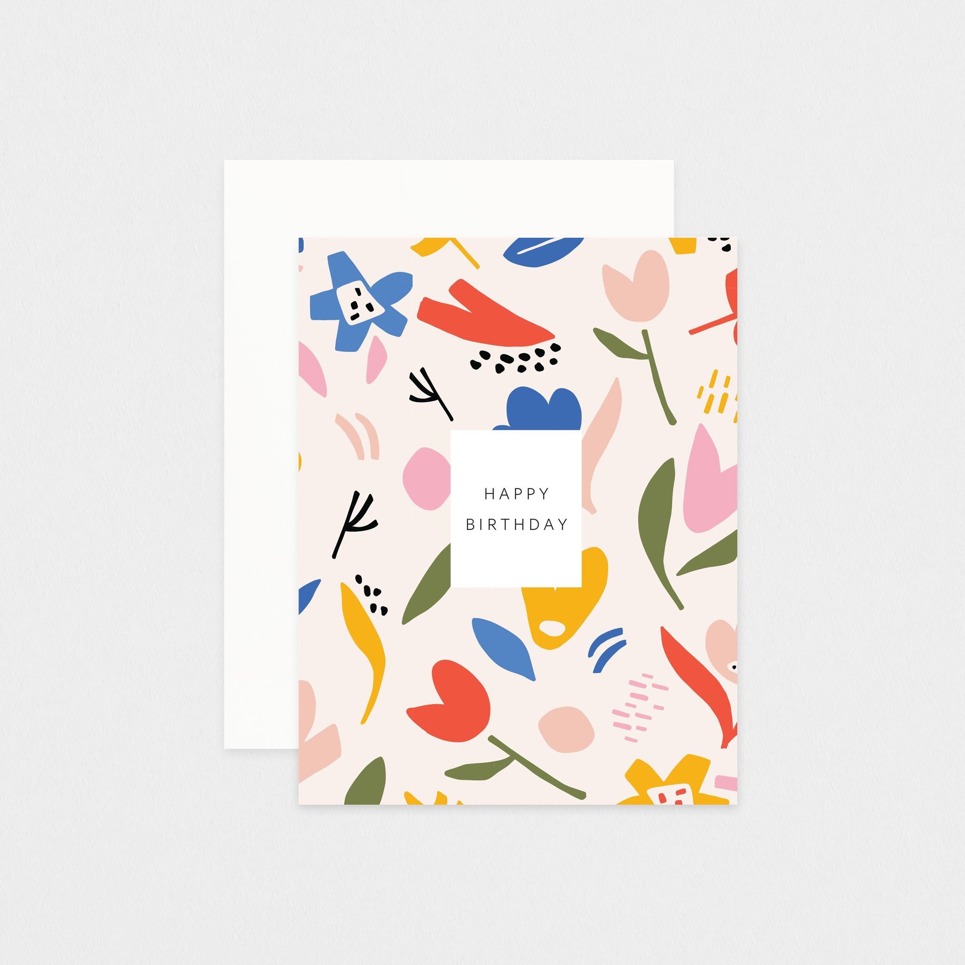 Ramona & Ruth Birthday Floral Pattern Greeting Card 