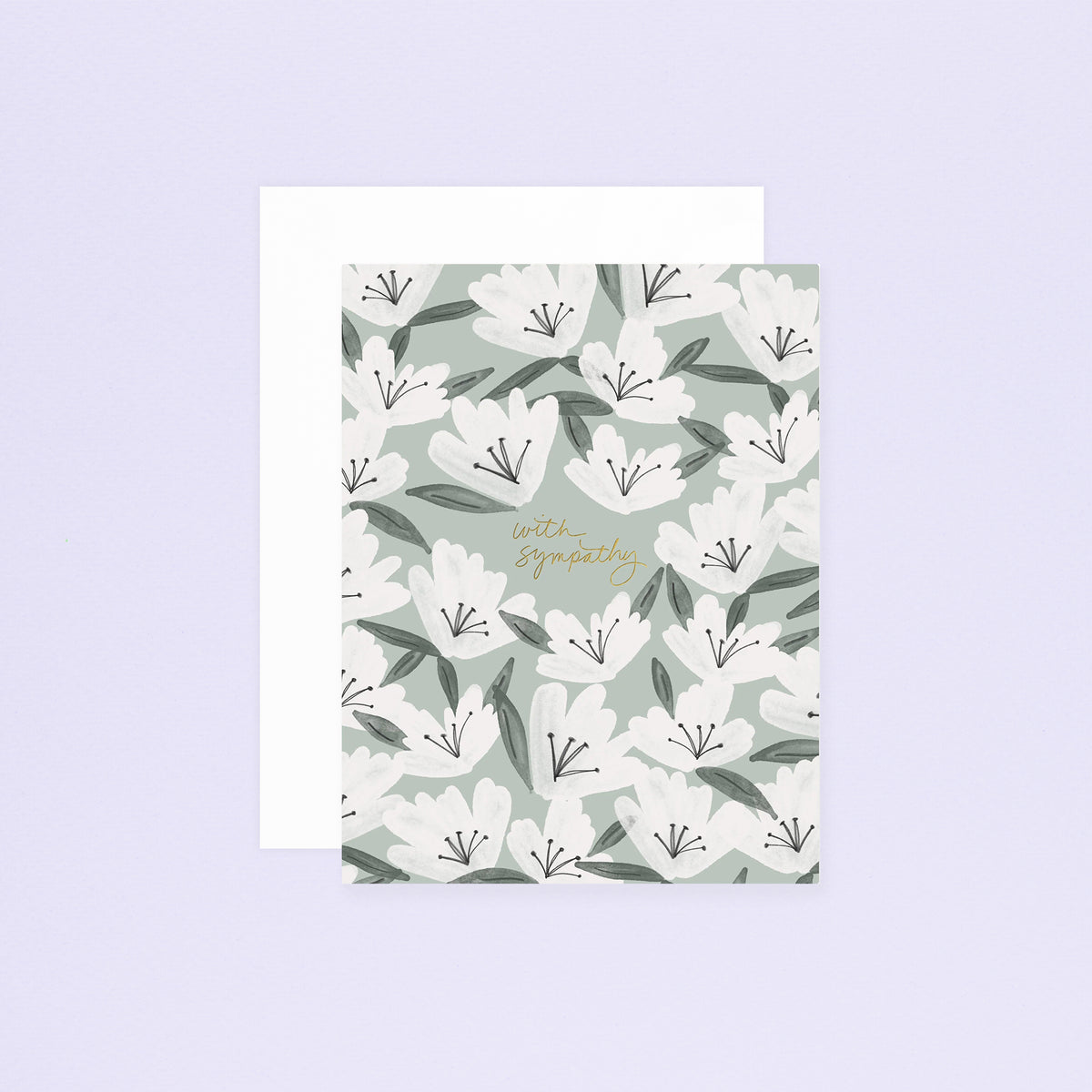 Ramona & Ruth Sympathy Flowers Greeting Card 