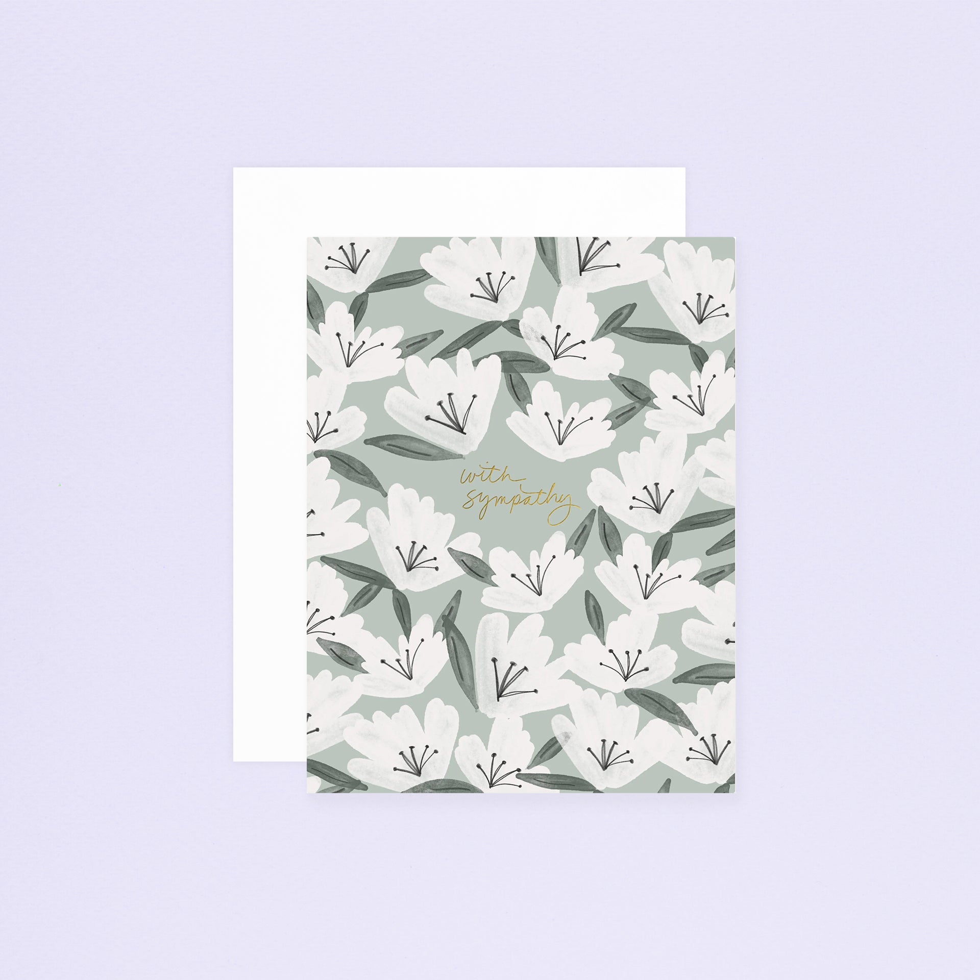 Ramona & Ruth Sympathy Flowers Greeting Card 
