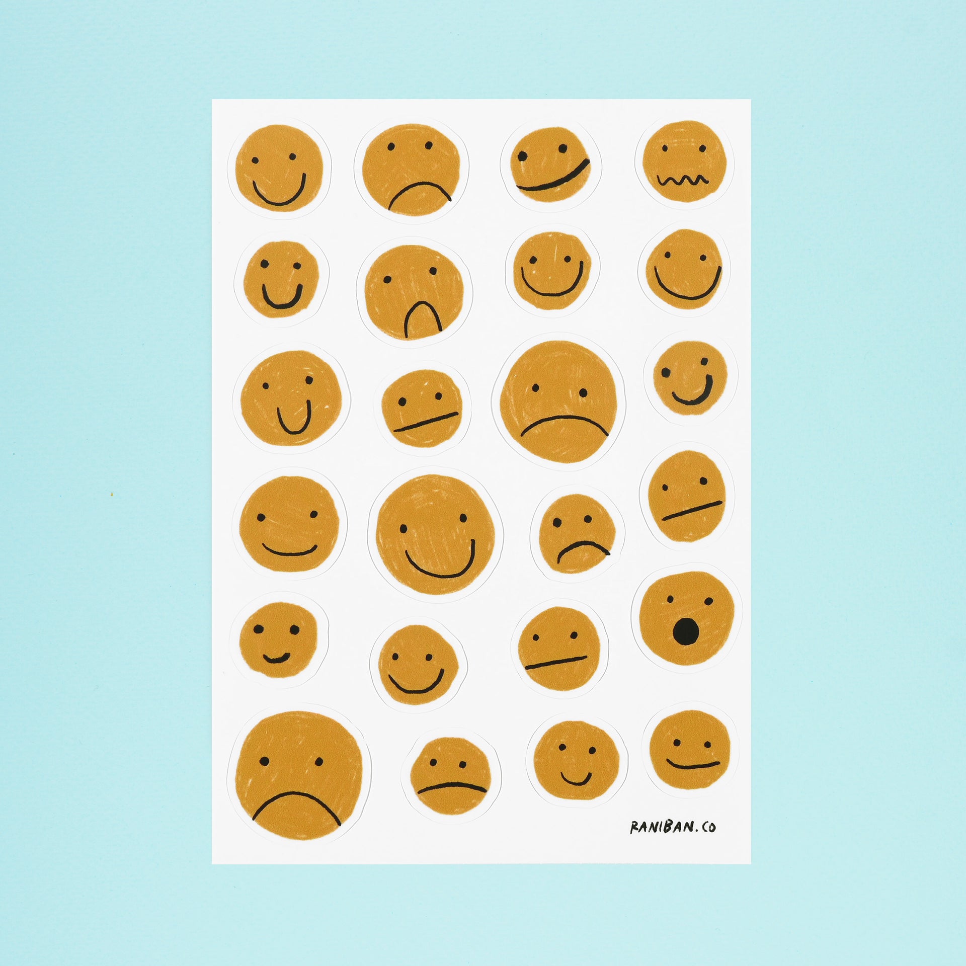 Rani Ban Co Mixed Feelings Sticker Sheet 