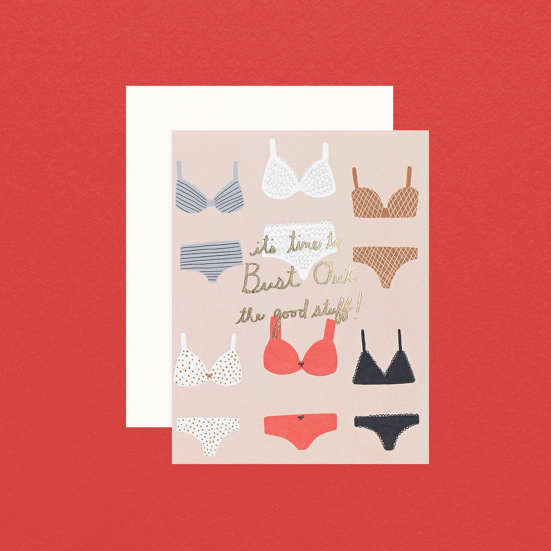 Red Cap Cards Bust Out Greeting Card 