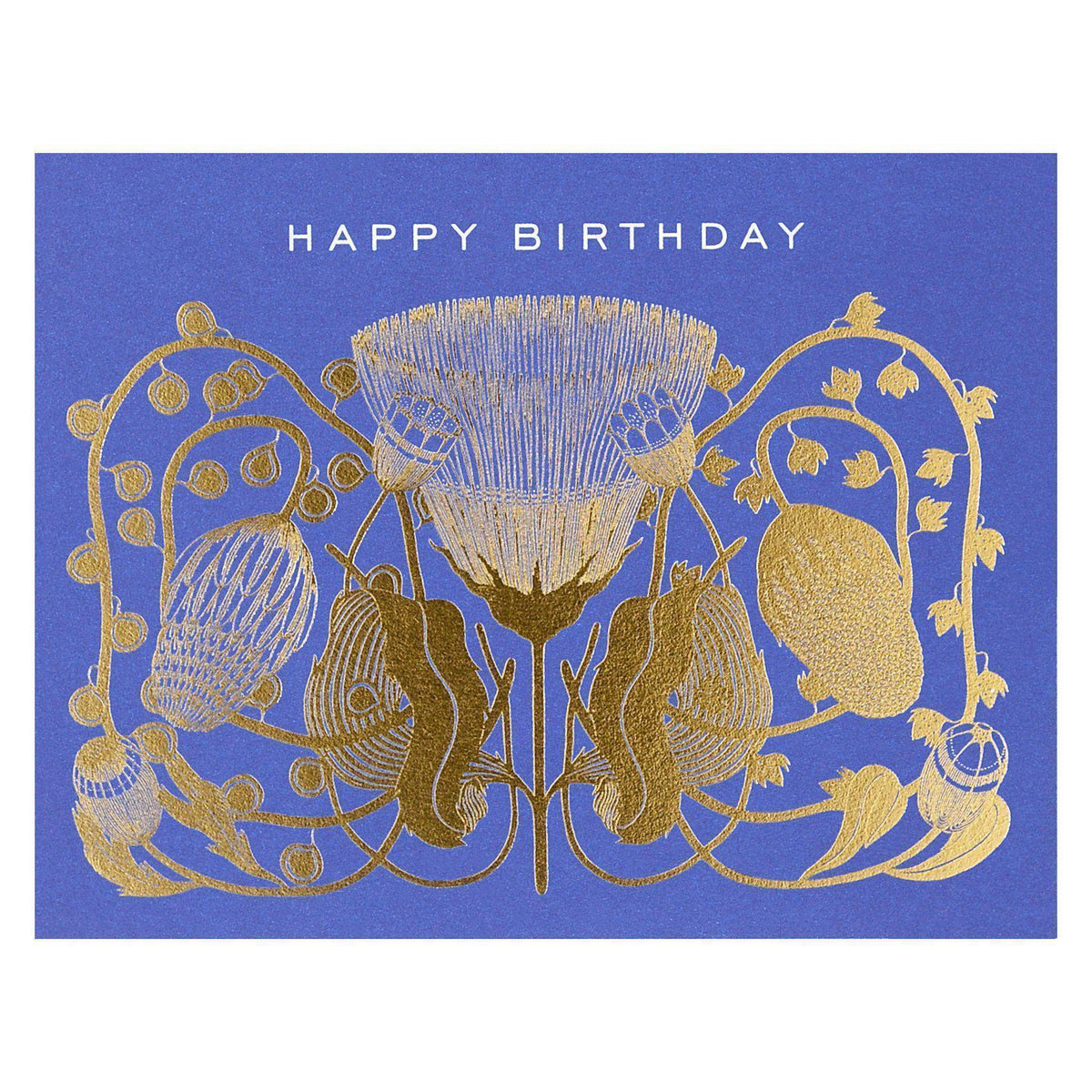 Red Cap Cards Cobalt Happy Birthday Card 