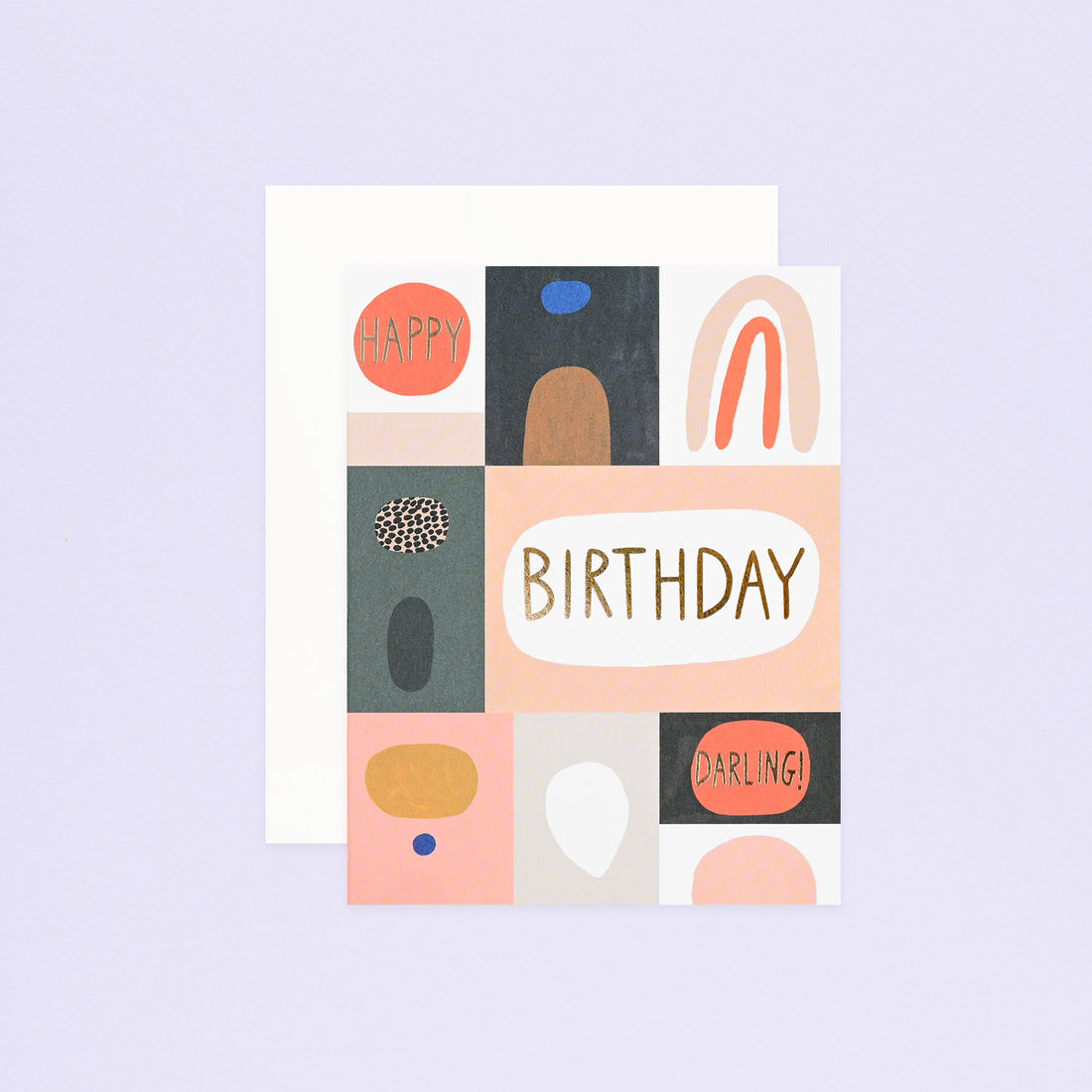Red Cap Cards Color Block Birthday Card 