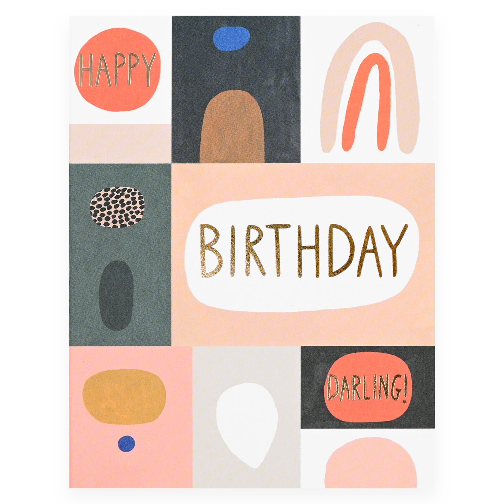 Red Cap Cards Color Block Birthday Card 