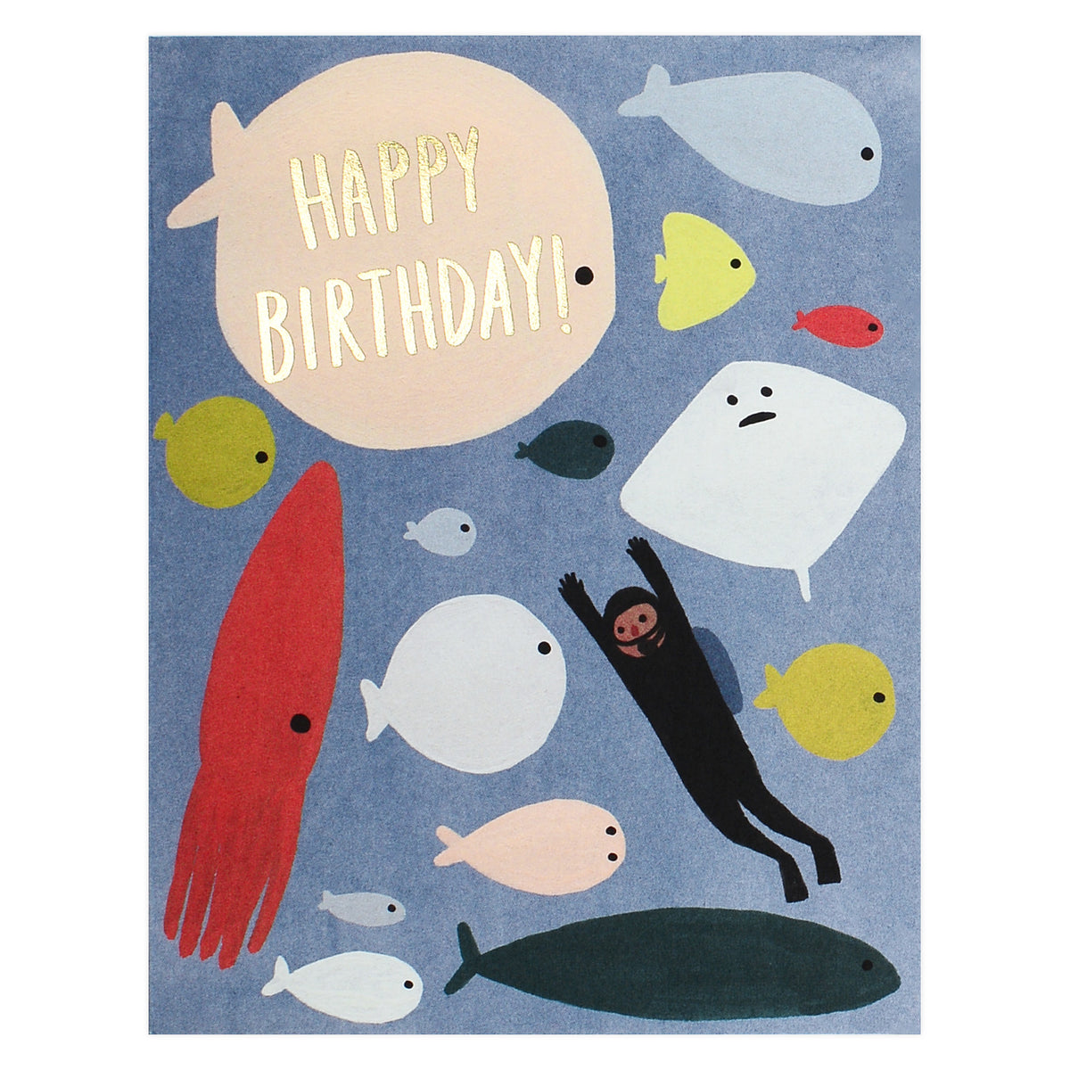Red Cap Cards Scuba Birthday Card 
