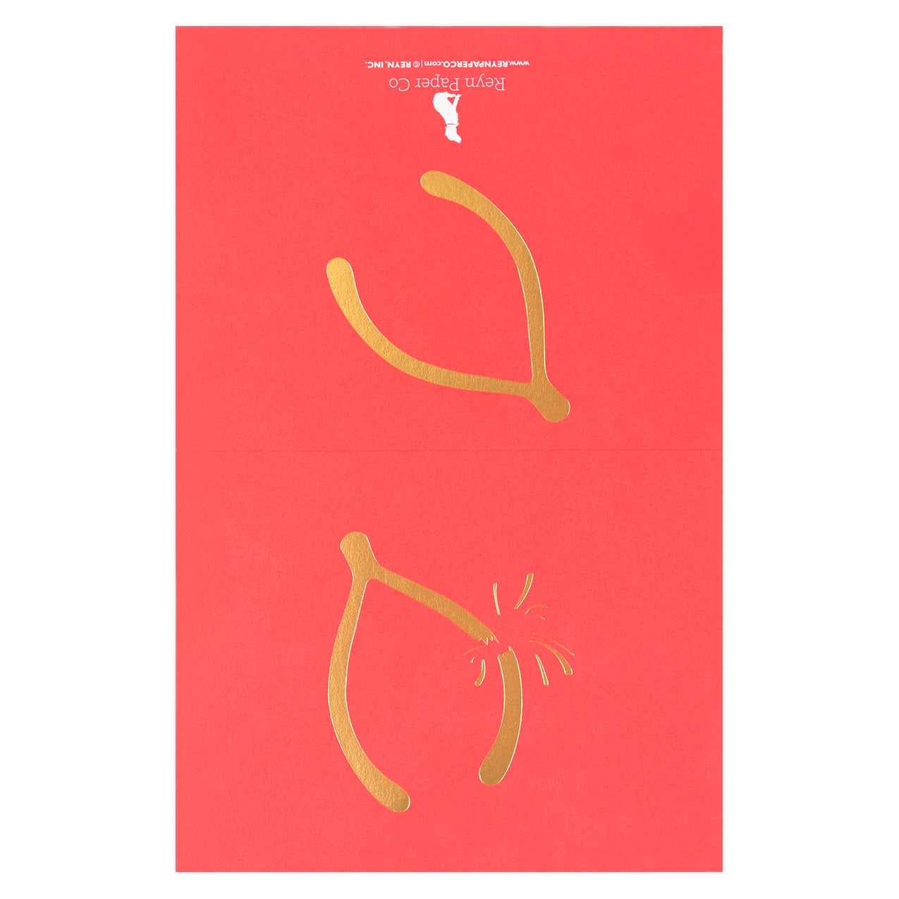 Reyn Paper Co. Wishbone Good Luck Card 