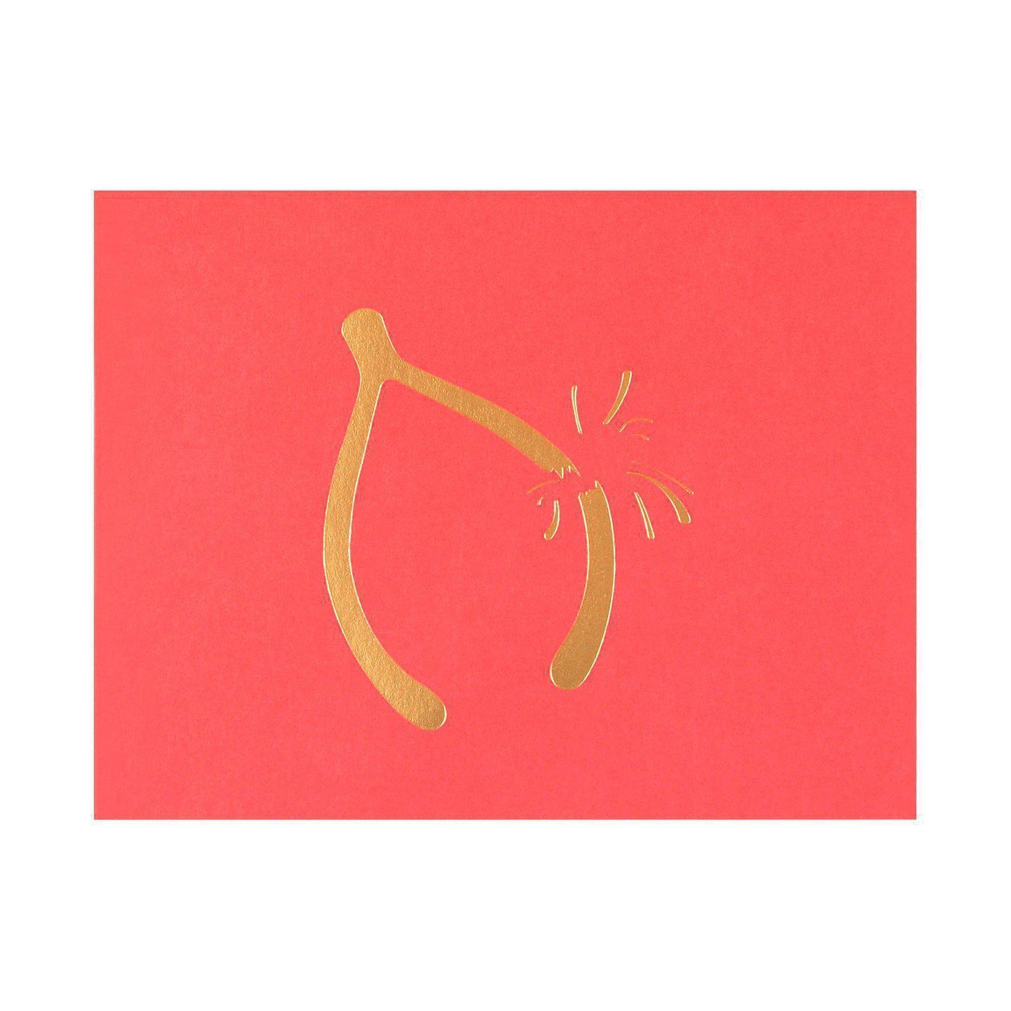Reyn Paper Co. Wishbone Good Luck Card 