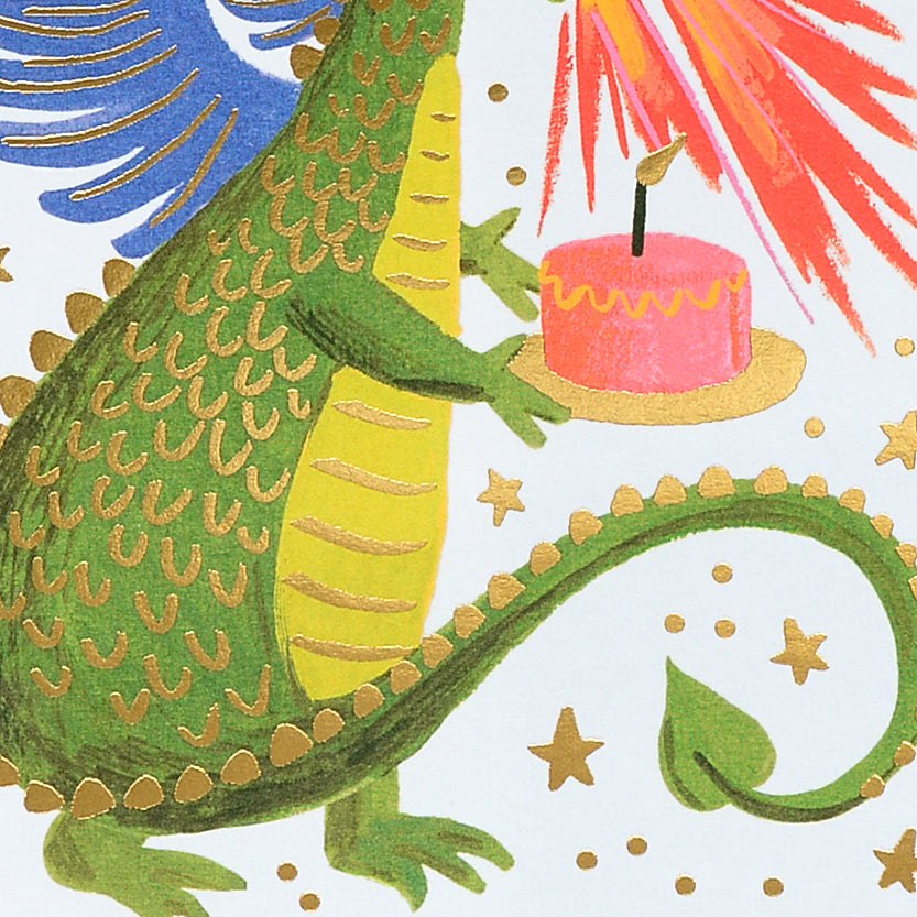 Rifle Paper Co. Birthday Dragon Greeting Card 