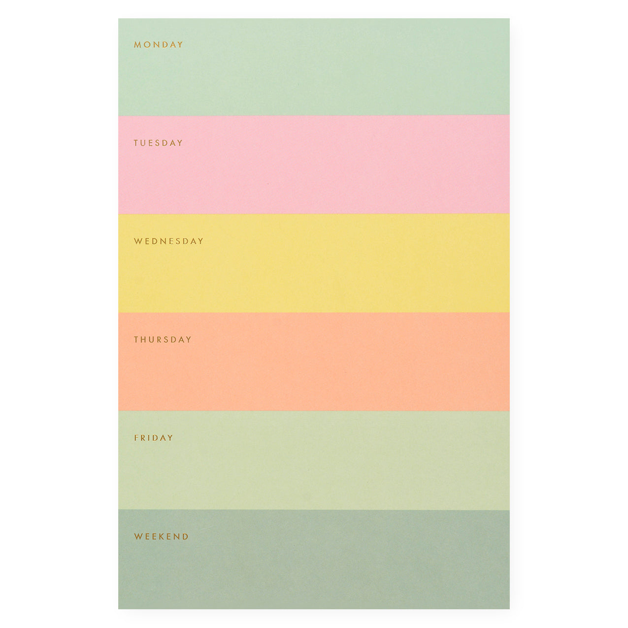 Rifle Paper Co. Color Block Weekly Memo Notepad 