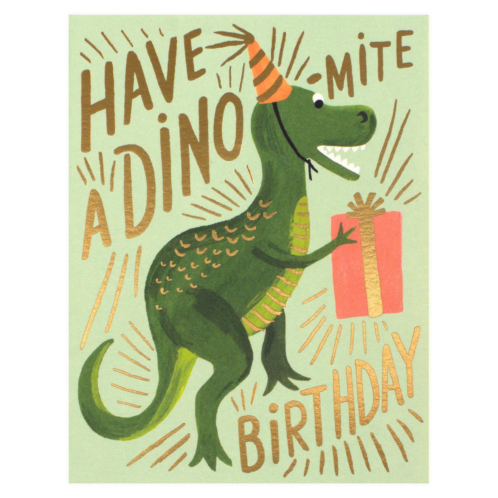 Rifle Paper Co. Dino-mite Birthday Card 